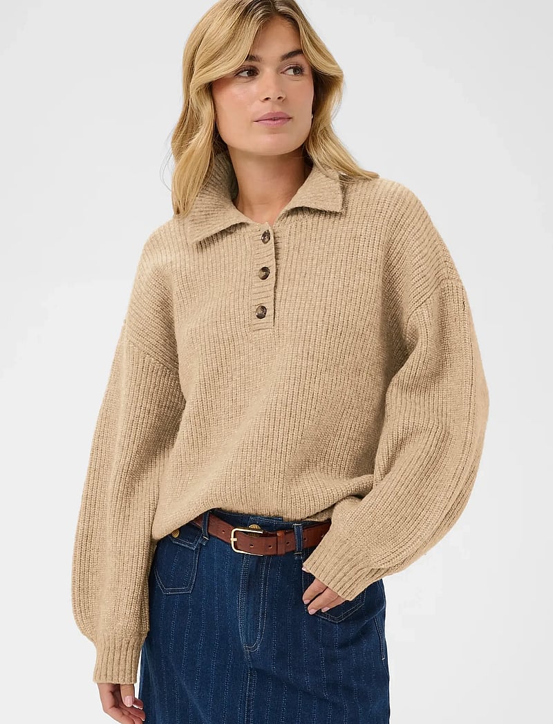 Saint Tropez - OttolineSZ Polo Pullover - pullover - tannin melange - 0