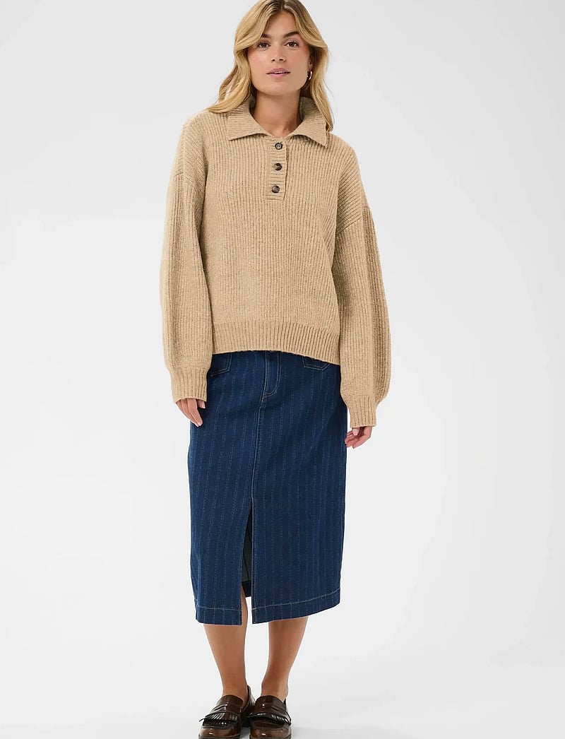 Saint Tropez - OttolineSZ Polo Pullover - pullover - tannin melange - 3