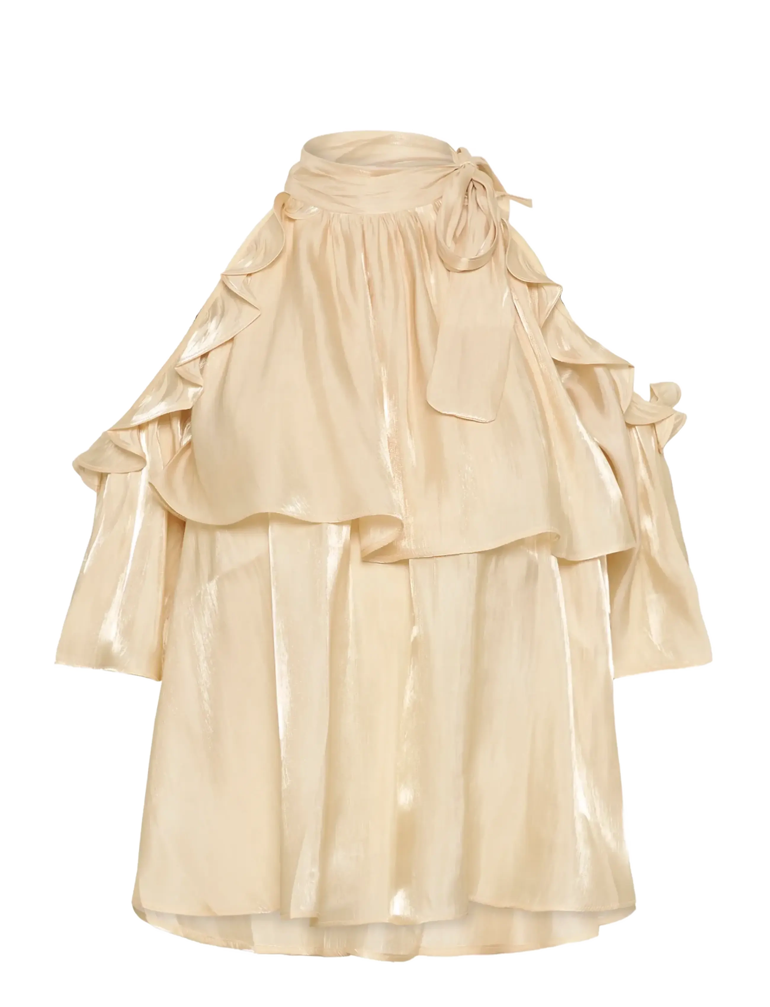 SAINT TROPEZ Leanasz Bluse Cream - M - Damen