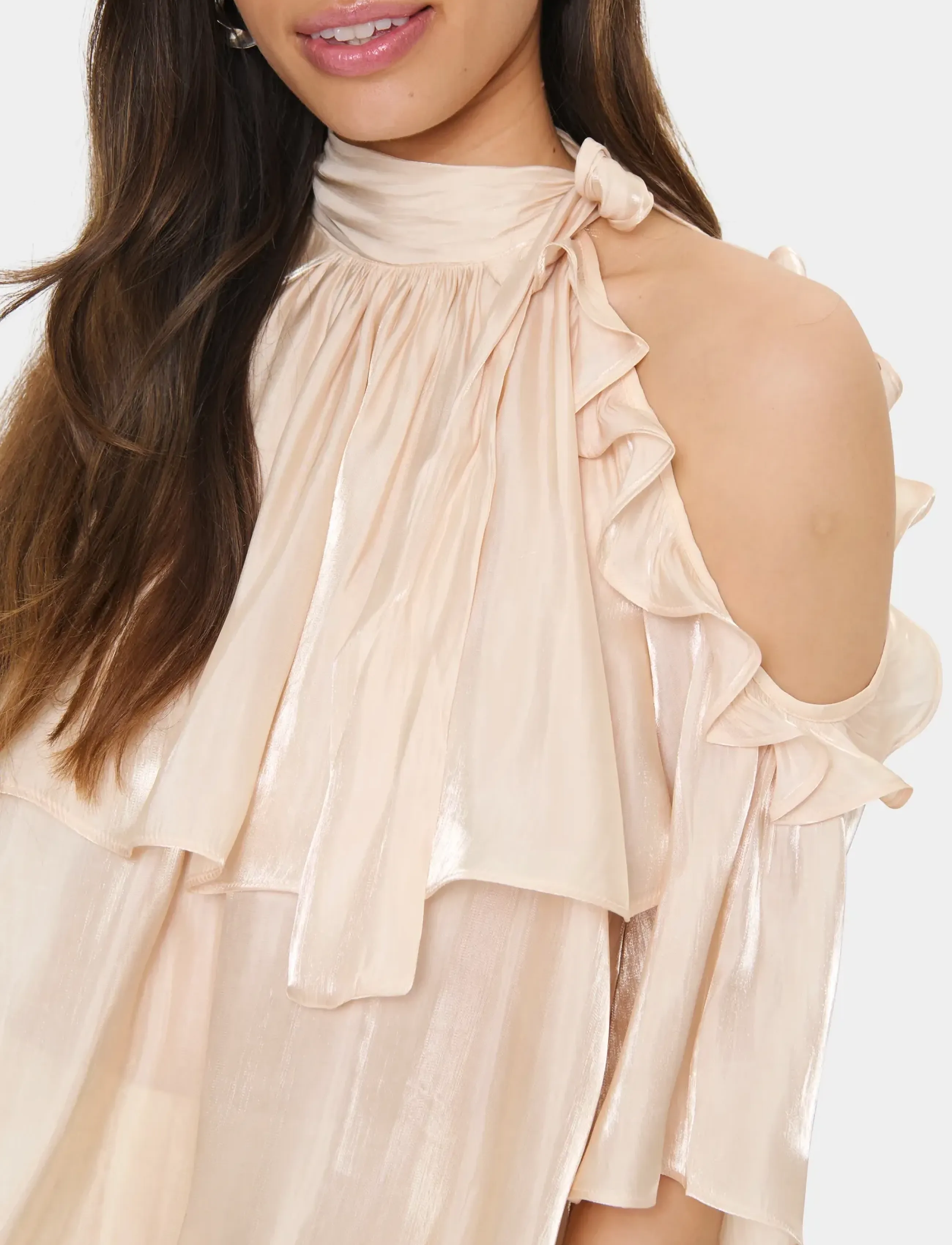 Saint Tropez - LeanaSZ Blouse - kortærmede bluser - tapioca - 5