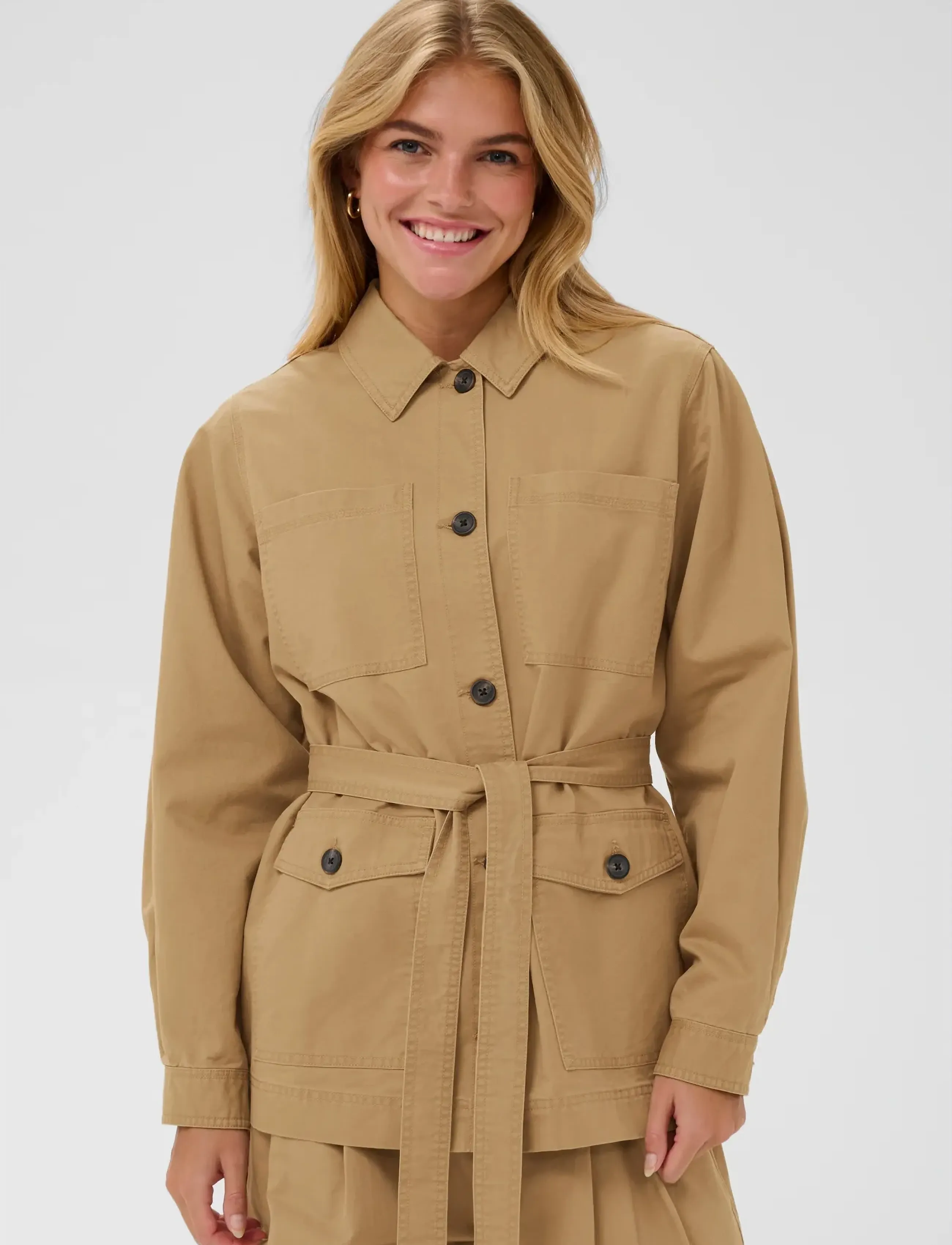 Saint Tropez ParkerSZ Jacket - Jacken & Mäntel - TIGER'S EYE / beige