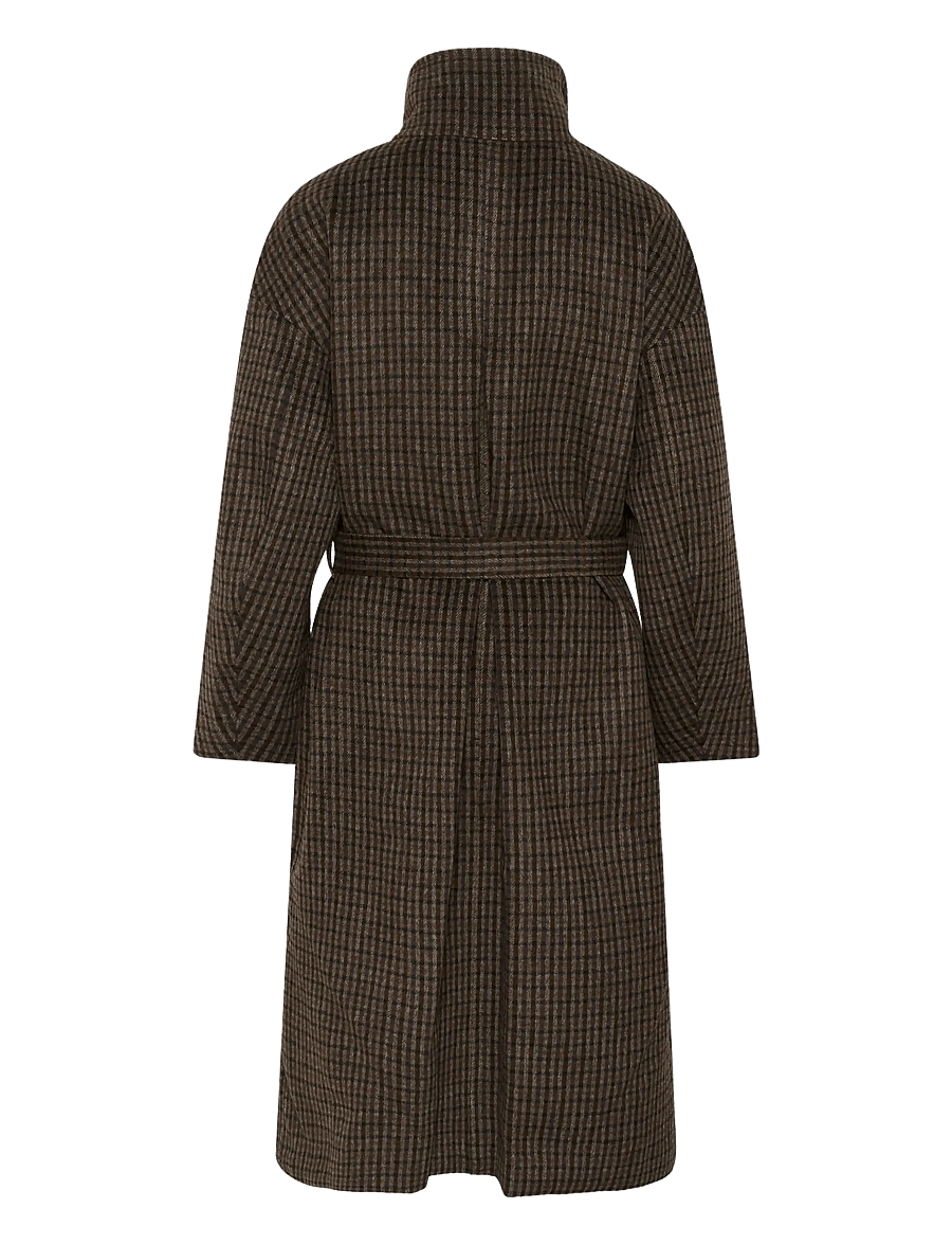 Saint Tropez - SiljaSZ Coat - tan brown check - 2