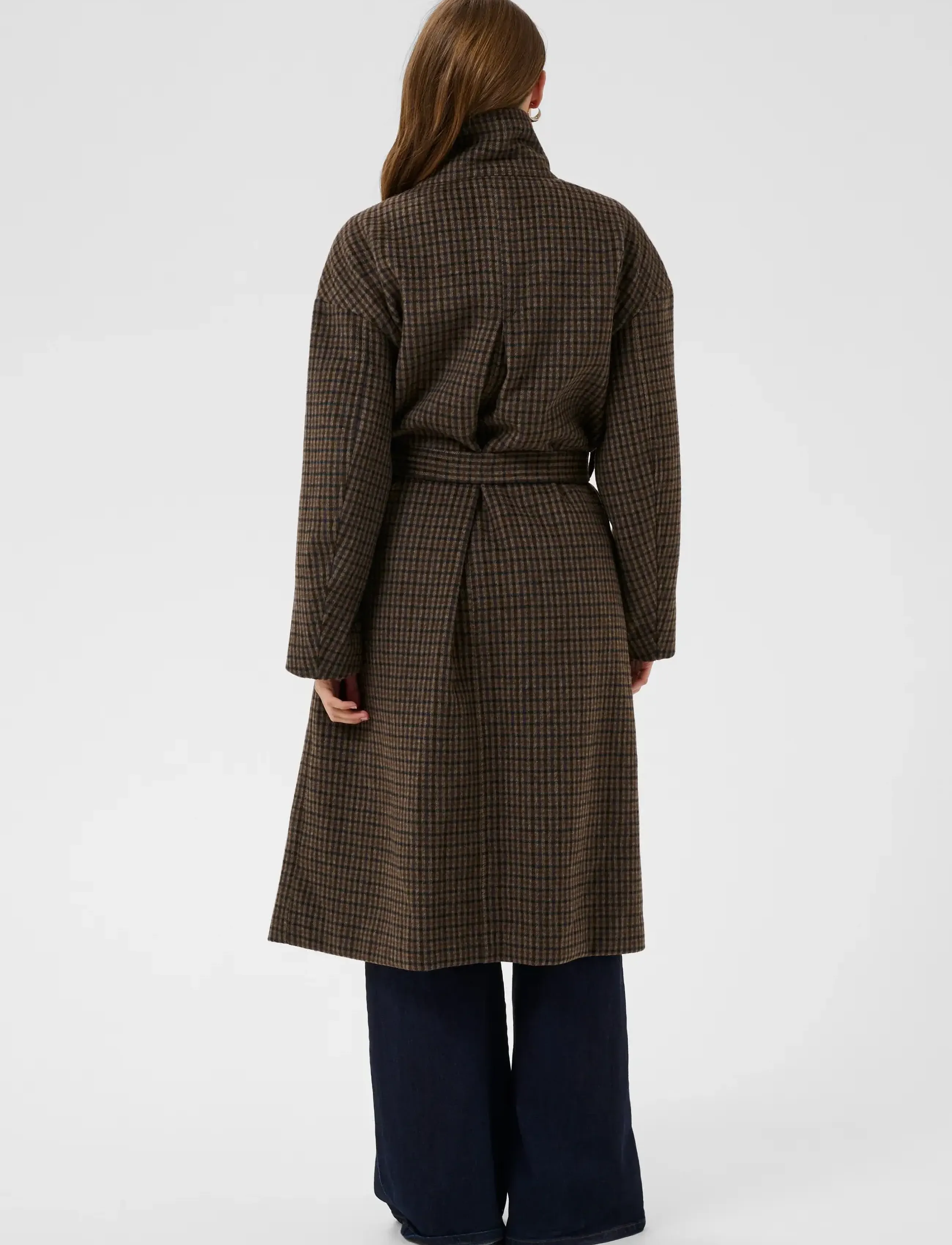 Saint Tropez - SiljaSZ Coat - tan brown check - 3