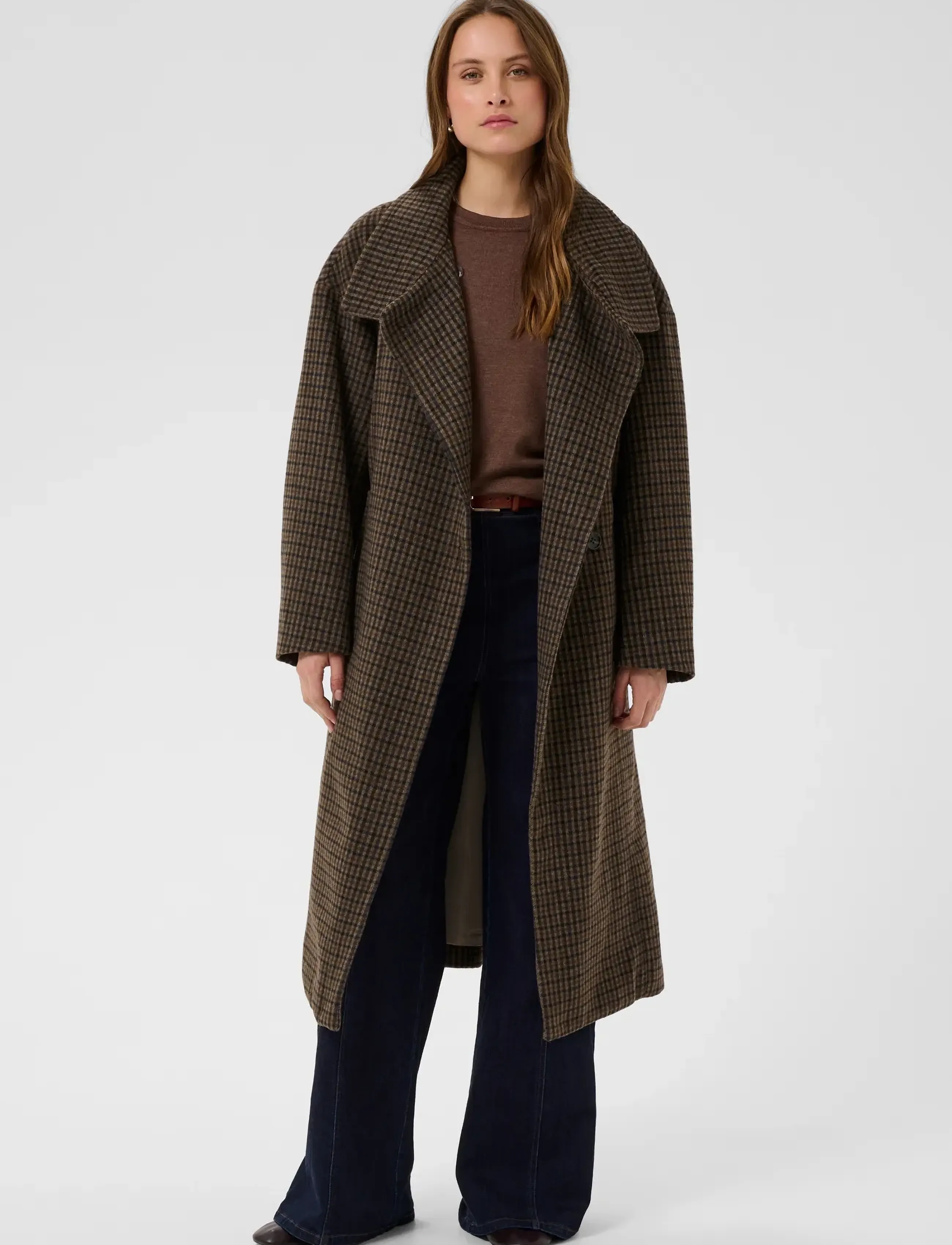 Saint Tropez - SiljaSZ Coat - tan brown check - 5