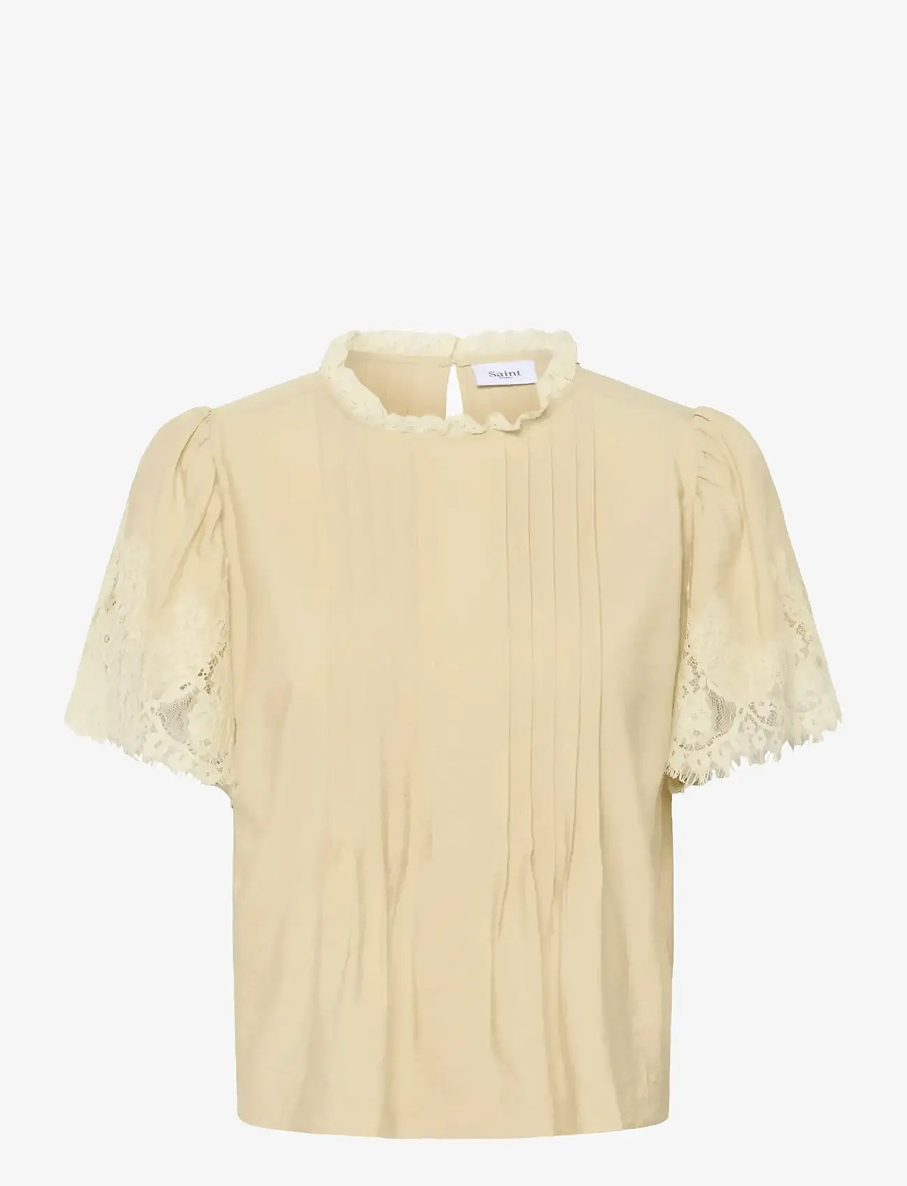 Saint Tropez - PrudenceSZ Blouse - short-sleeved blouses - brown rice - 1