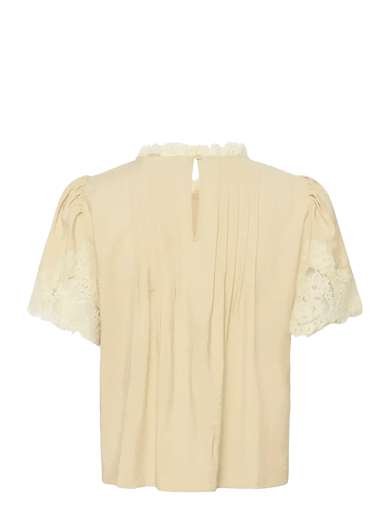 Saint Tropez - PrudenceSZ Blouse - kurzämlige blusen - brown rice - 2