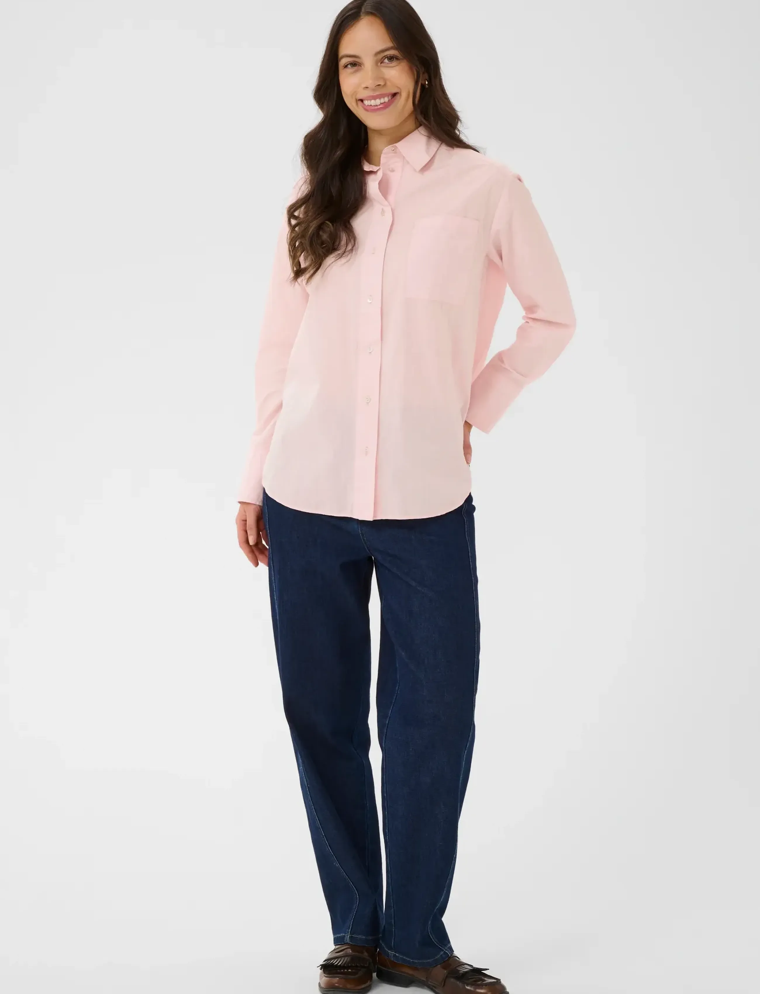 Saint Tropez - PhyllisSZ Shirt - koszule z długimi rękawami - chalk pink - 3