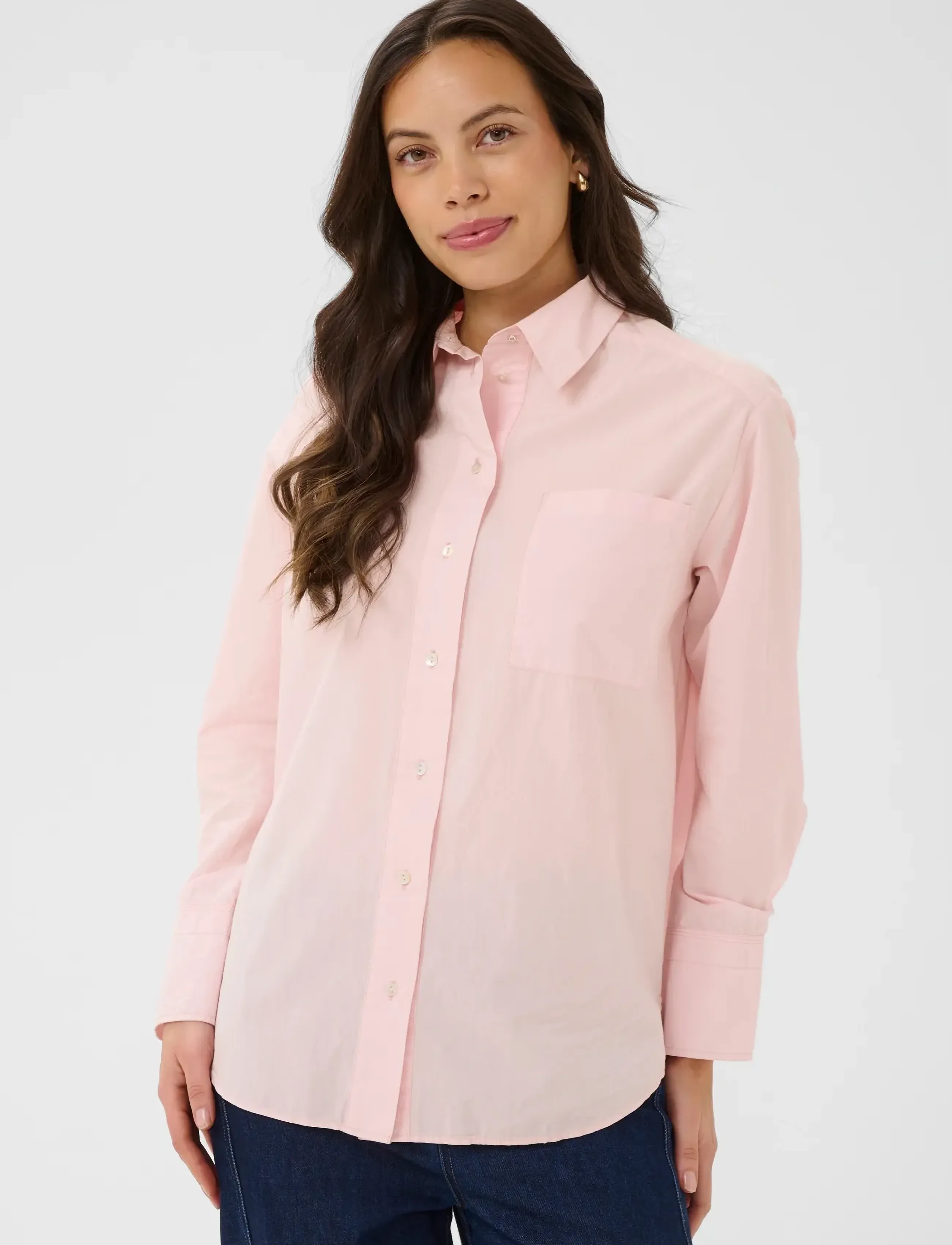 Saint Tropez - PhyllisSZ Shirt - koszule z długimi rękawami - chalk pink - 4