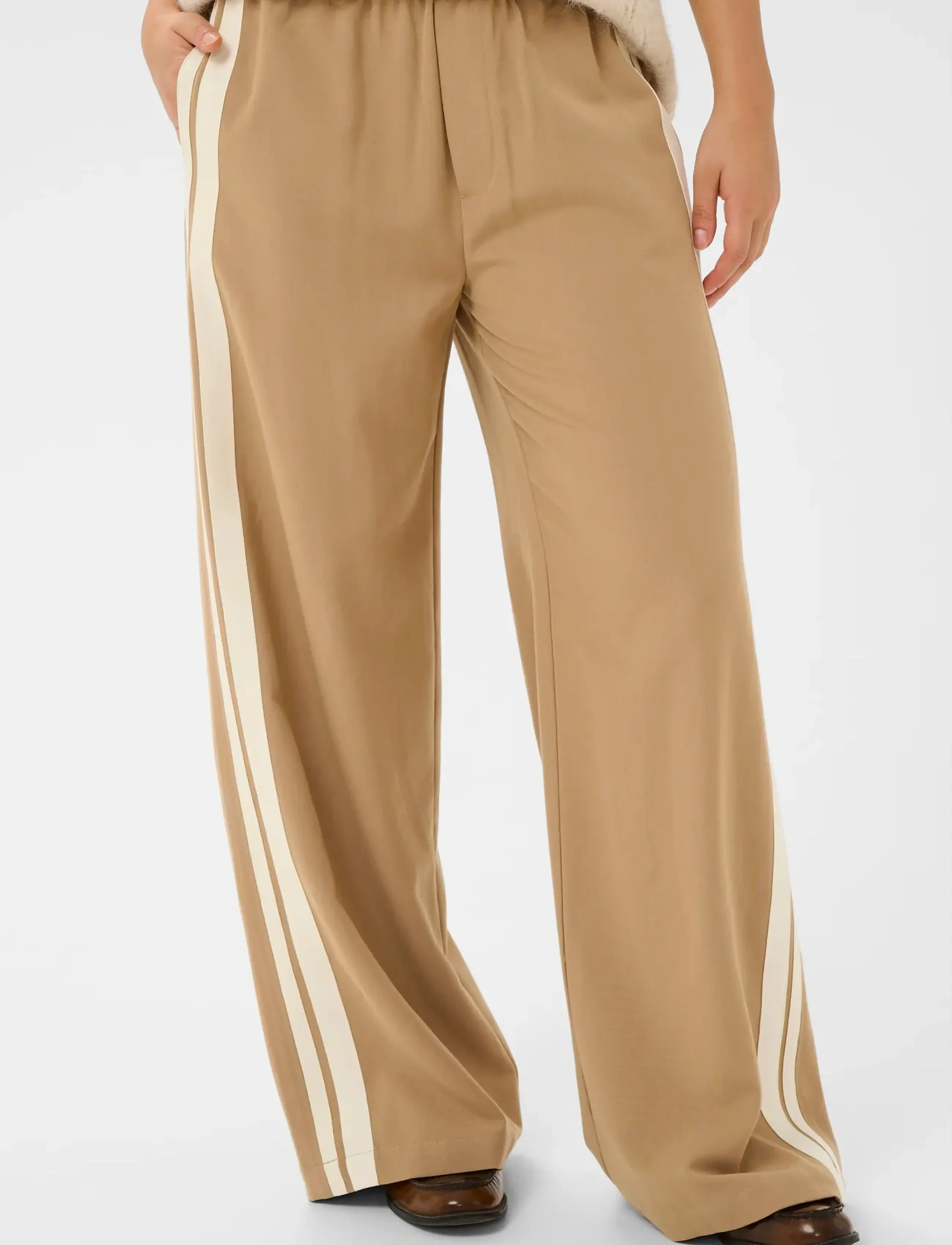 Saint Tropez PascaleSZ Pant - Joggers - TIGER'S EYE / beige