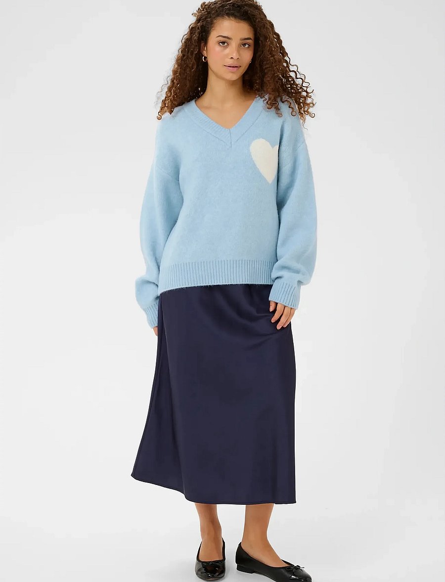 Saint Tropez - PariaSZ V-Neck Pullover - striktrøjer - skyway - 3