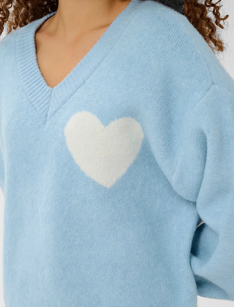 Saint Tropez - PariaSZ V-Neck Pullover - striktrøjer - skyway - 5