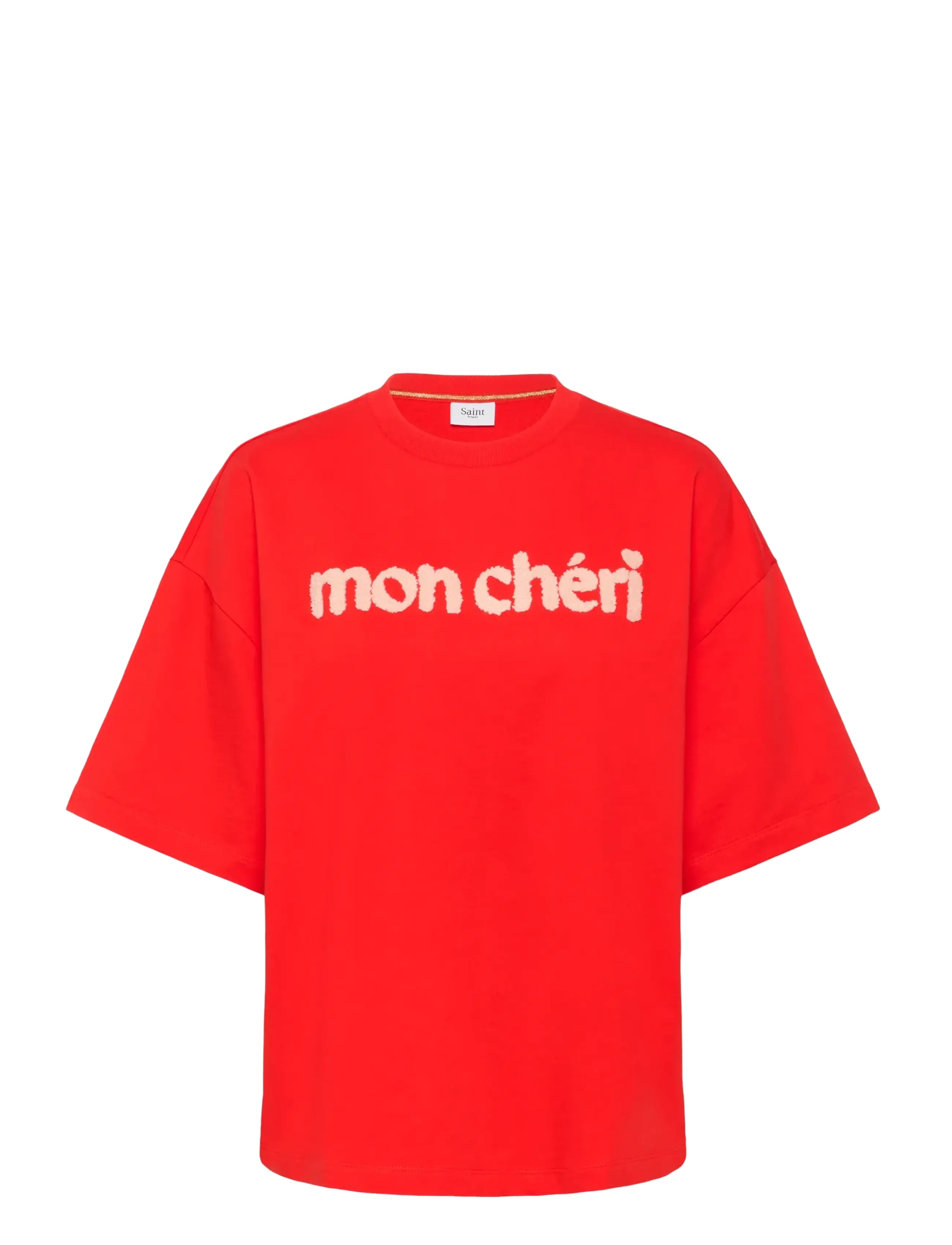 Saint Tropez PannaSZ SS Sweatshirt - Saint Tropez - FIERY RED / red