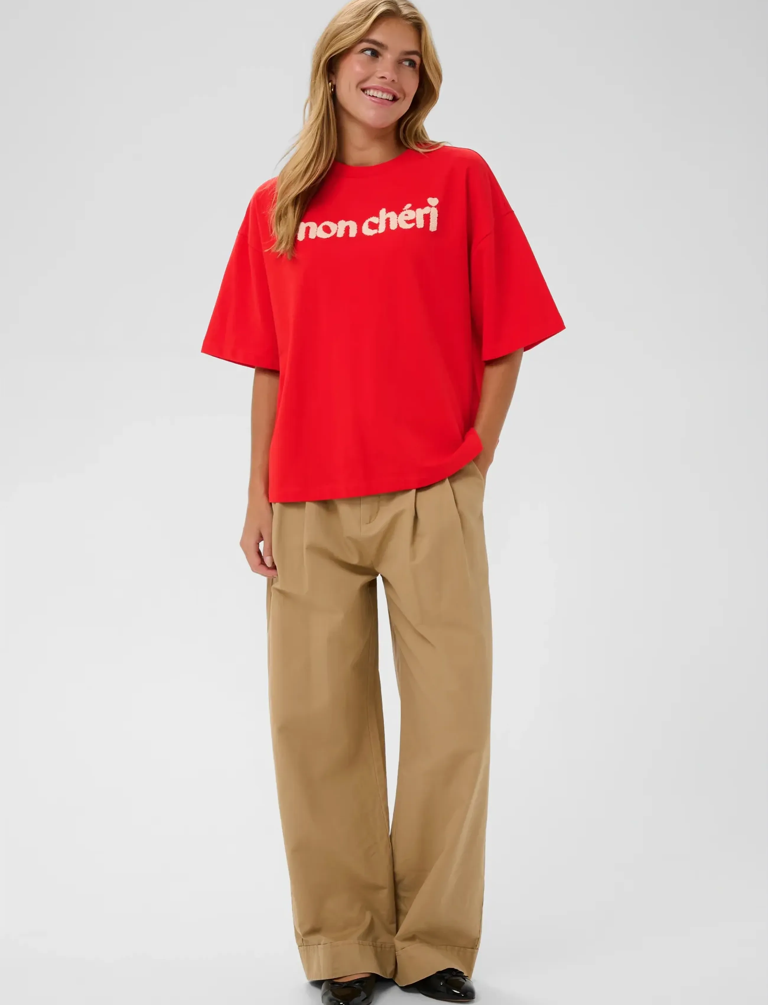 Saint Tropez - PannaSZ SS Sweatshirt - džemperiai - fiery red - 3