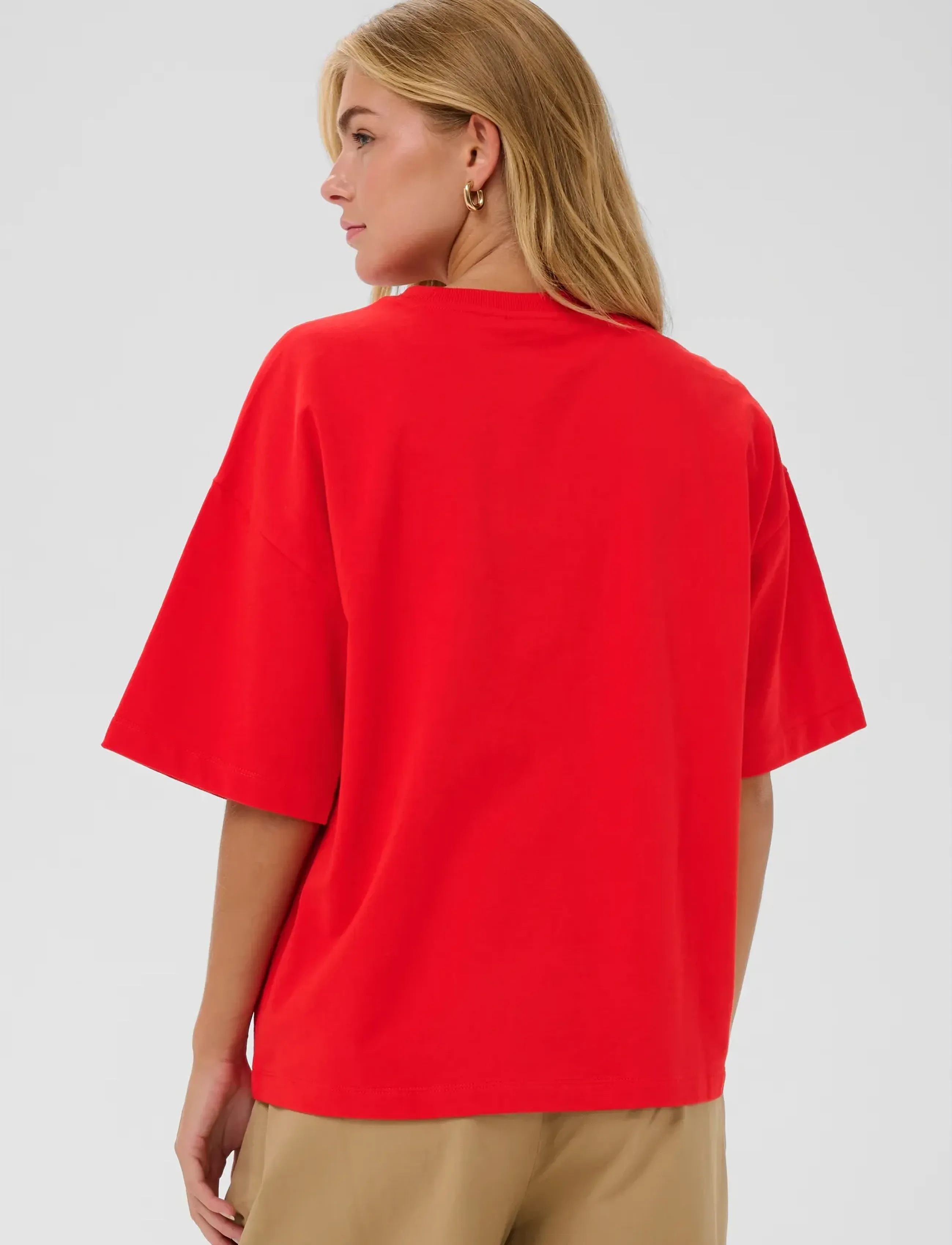 Saint Tropez - PannaSZ SS Sweatshirt - džemperiai - fiery red - 4