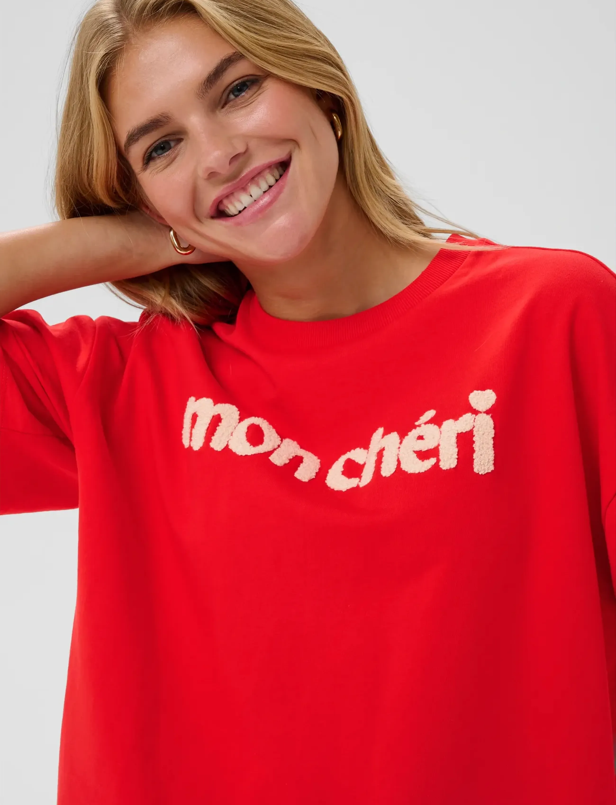 Saint Tropez - PannaSZ SS Sweatshirt - džemperiai - fiery red - 5