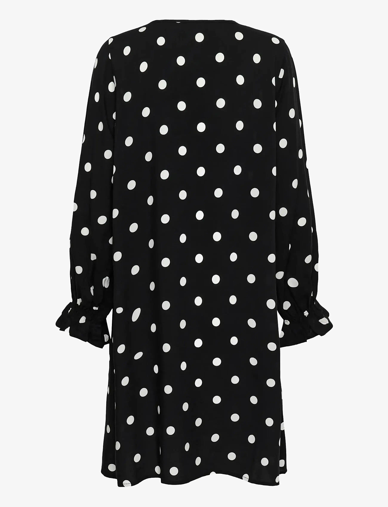 Saint Tropez - PaiceSZ Dress - sukienki krótkie - black ice big dot - 2