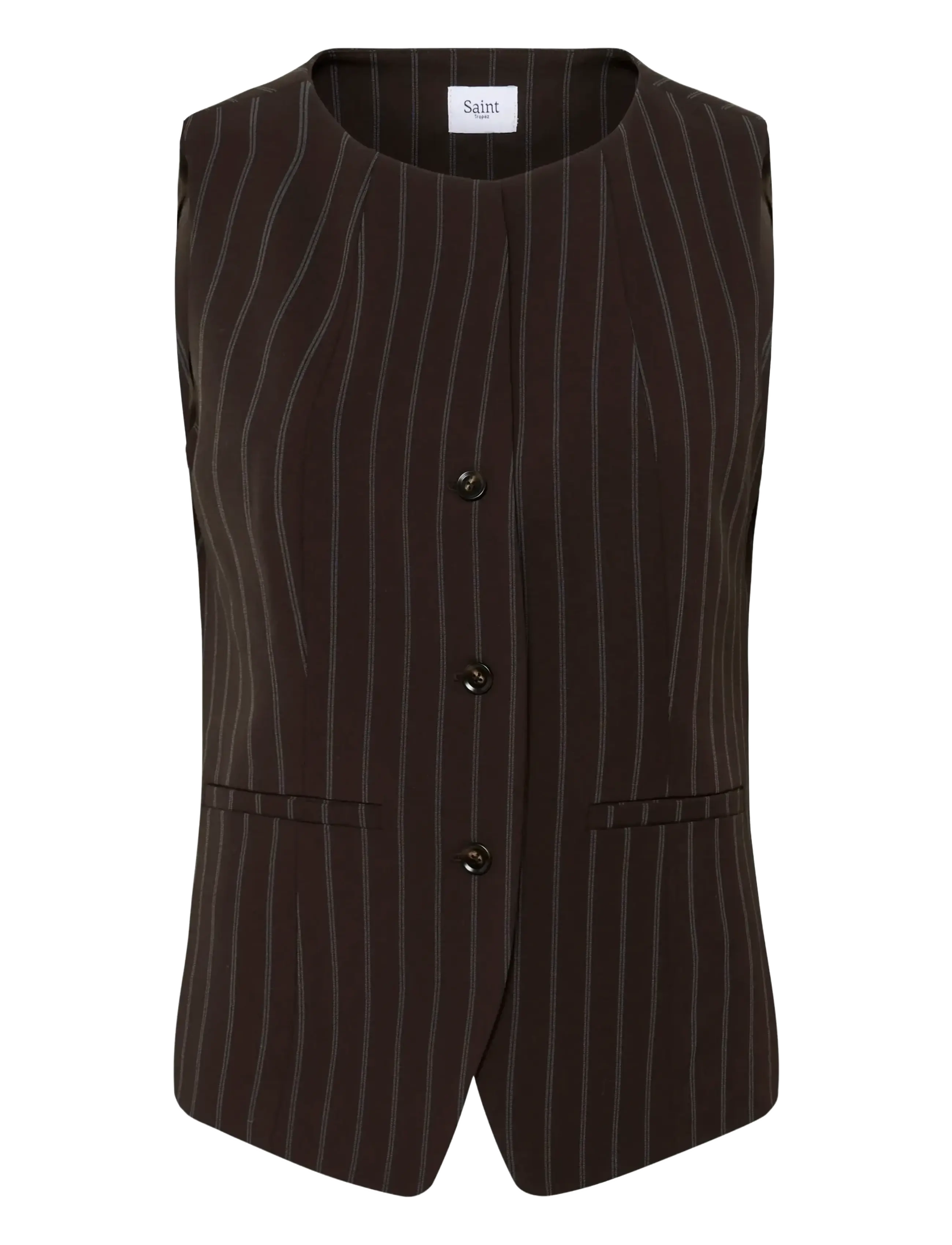 SAINT TROPEZ Panteleasz Vest Braun - M - Damen