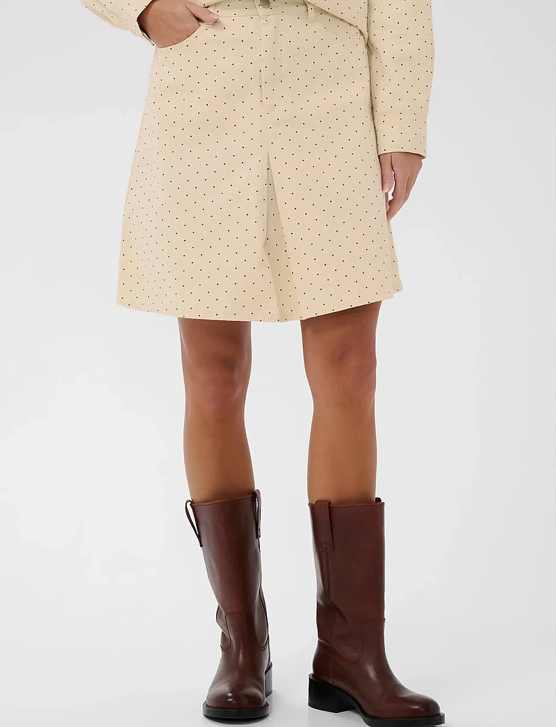 Saint Tropez - PatriciaSZ Skirt - korta kjolar - turtledove black tiny dots - 0