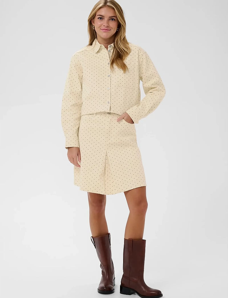 Saint Tropez - PatriciaSZ Skirt - korta kjolar - turtledove black tiny dots - 3