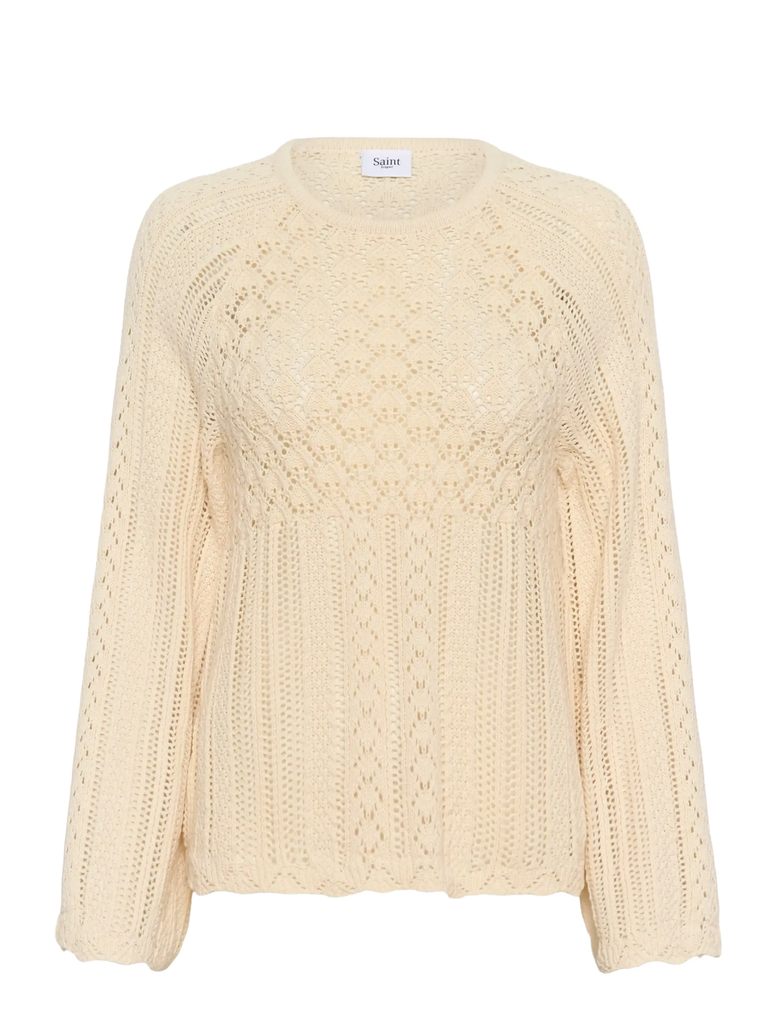Saint Tropez PerlitaSZ Pullover - Kläder - SEEDPEARL / cream