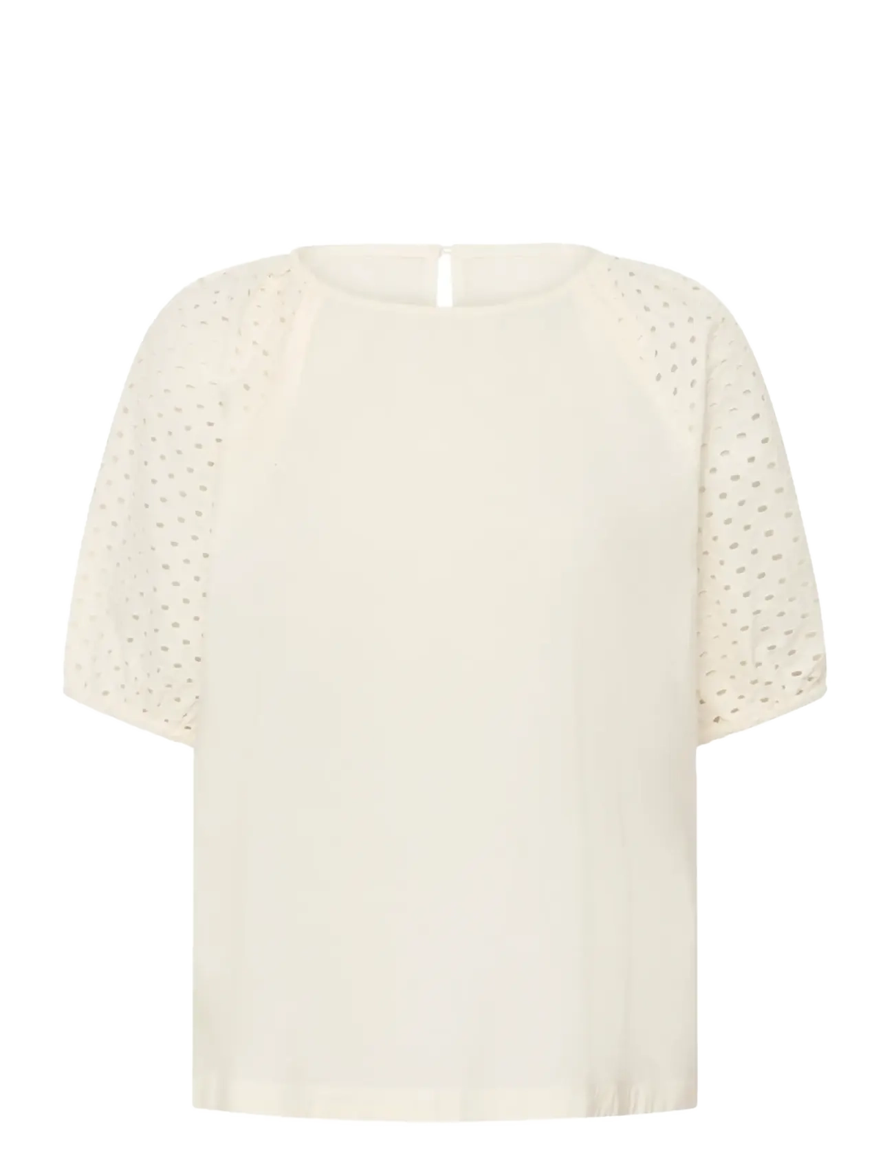 Saint Tropez PalaSZ SS Blouse - Saint Tropez - ICE / cream