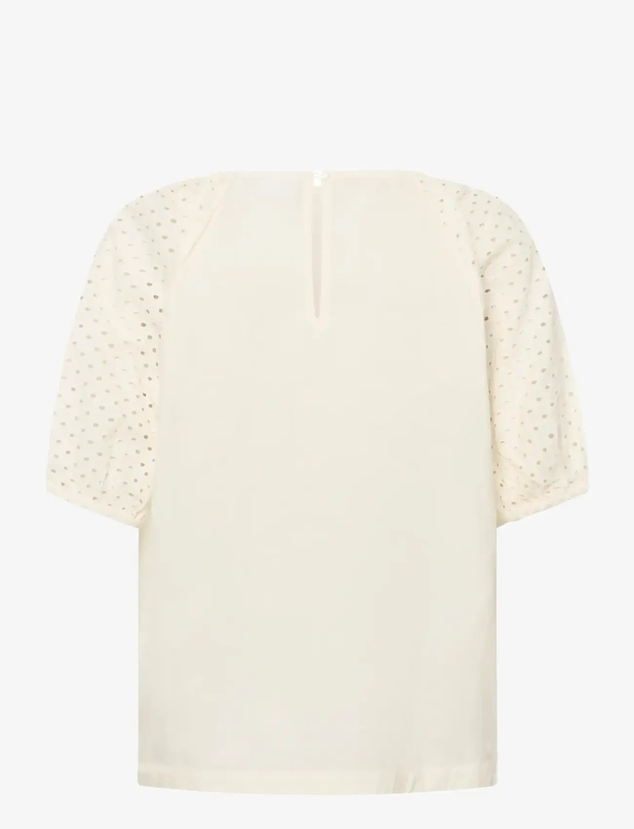 Saint Tropez - PalaSZ SS Blouse - lühikeste varrukatega pluusid - ice - 2
