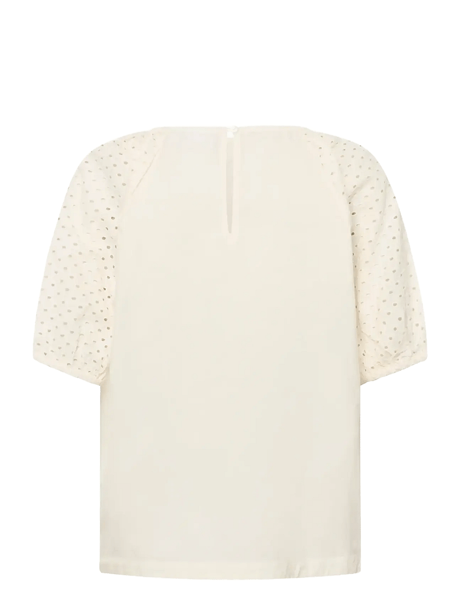 Saint Tropez - PalaSZ SS Blouse - lühikeste varrukatega pluusid - ice - 2