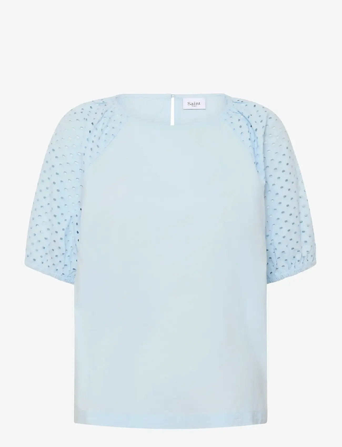 Saint Tropez - PalaSZ SS Blouse - kortærmede bluser - skyway - 1