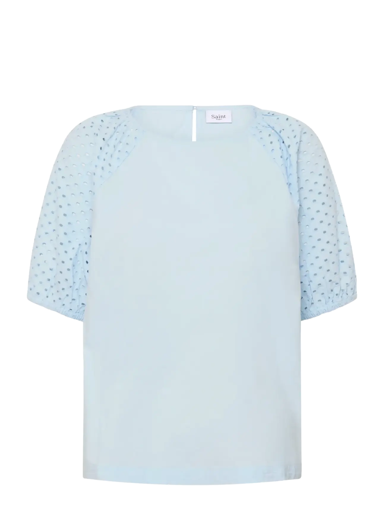 Saint Tropez PalaSZ SS Blouse - Blouses & Shirts - SKYWAY / blue