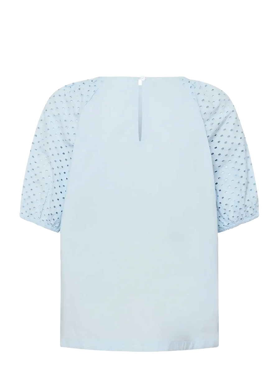 Saint Tropez - PalaSZ SS Blouse - kortærmede bluser - skyway - 2