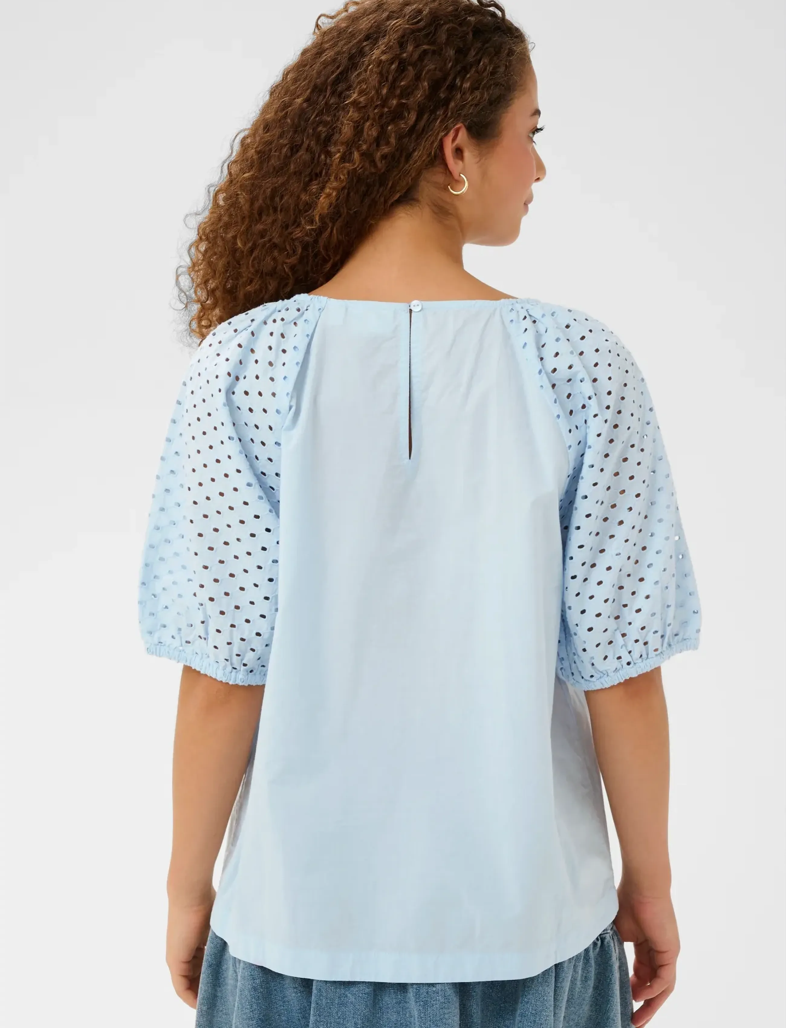 Saint Tropez - PalaSZ SS Blouse - short-sleeved blouses - skyway - 4