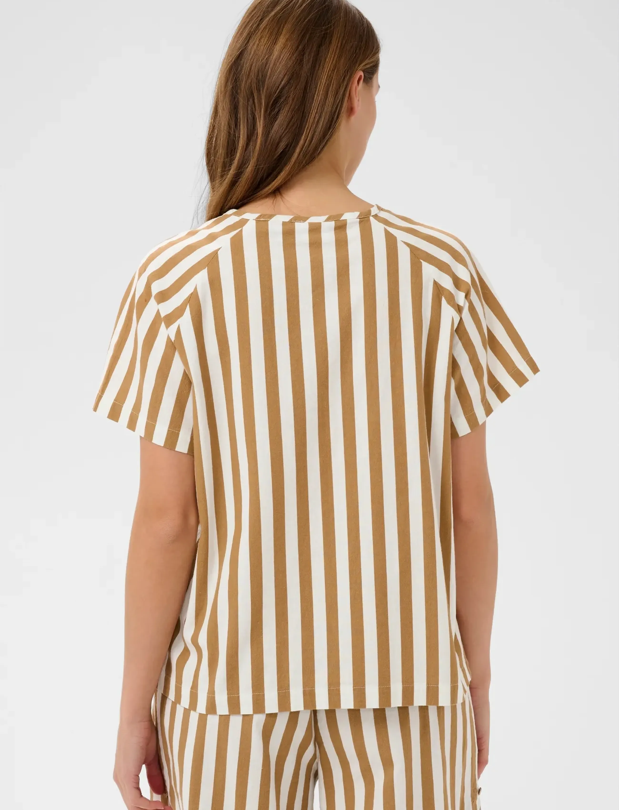 Saint Tropez - ZalindaSZ SS Blouse - lühikeste varrukatega pluusid - tiger's eye ice stripe - 4