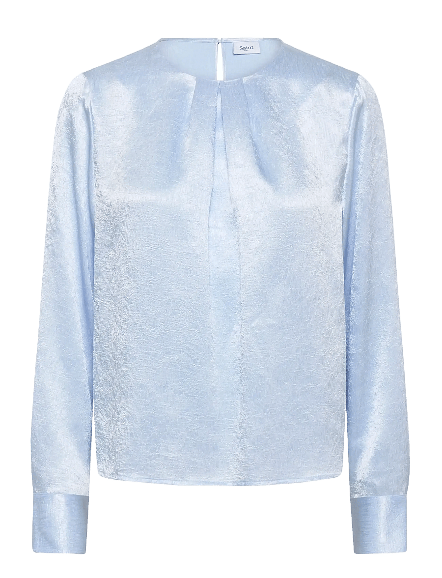Saint Tropez - MyetteSZ Blouse - langärmlige blusen - nantucket breeze - 1