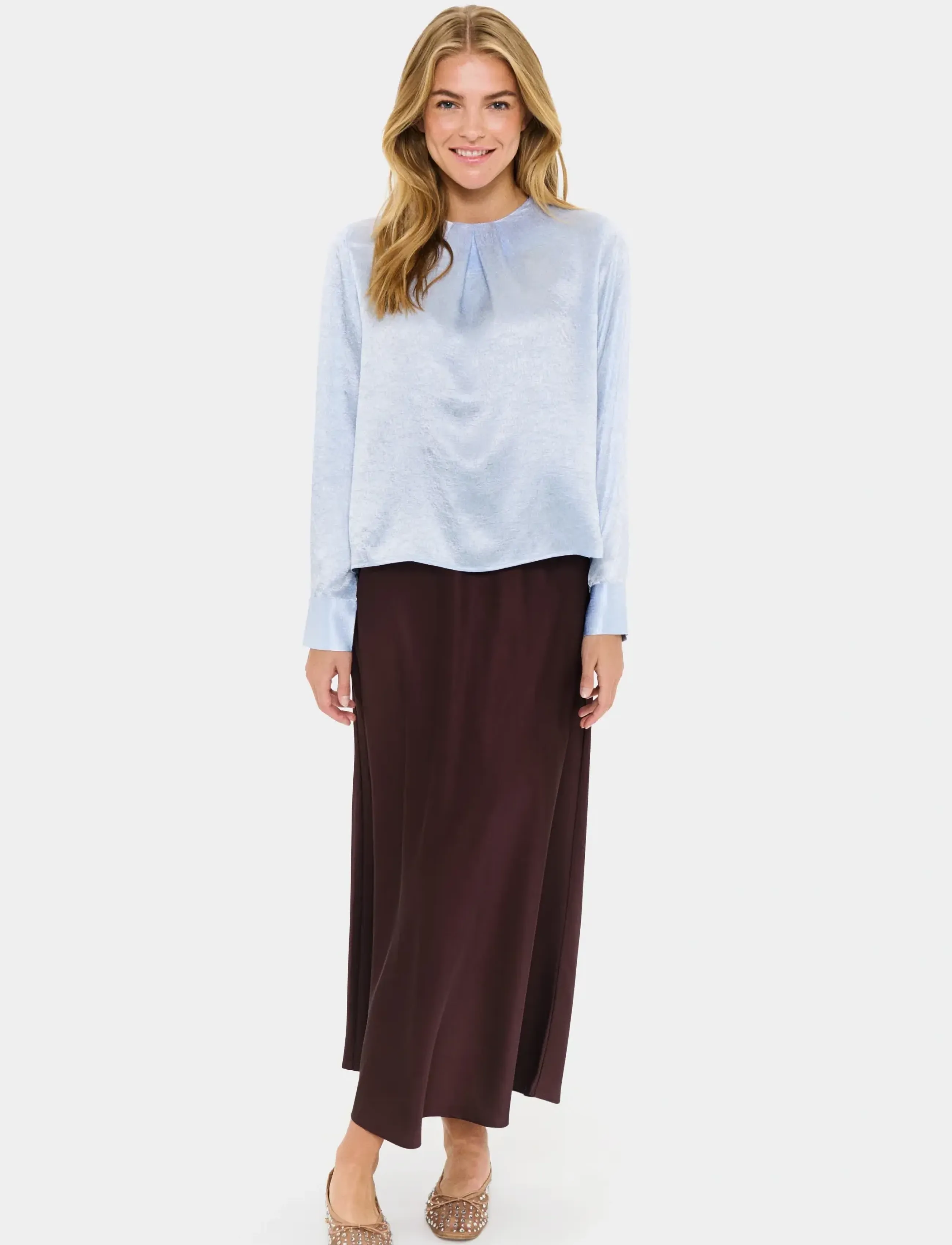 Saint Tropez - MyetteSZ Blouse - langärmlige blusen - nantucket breeze - 3