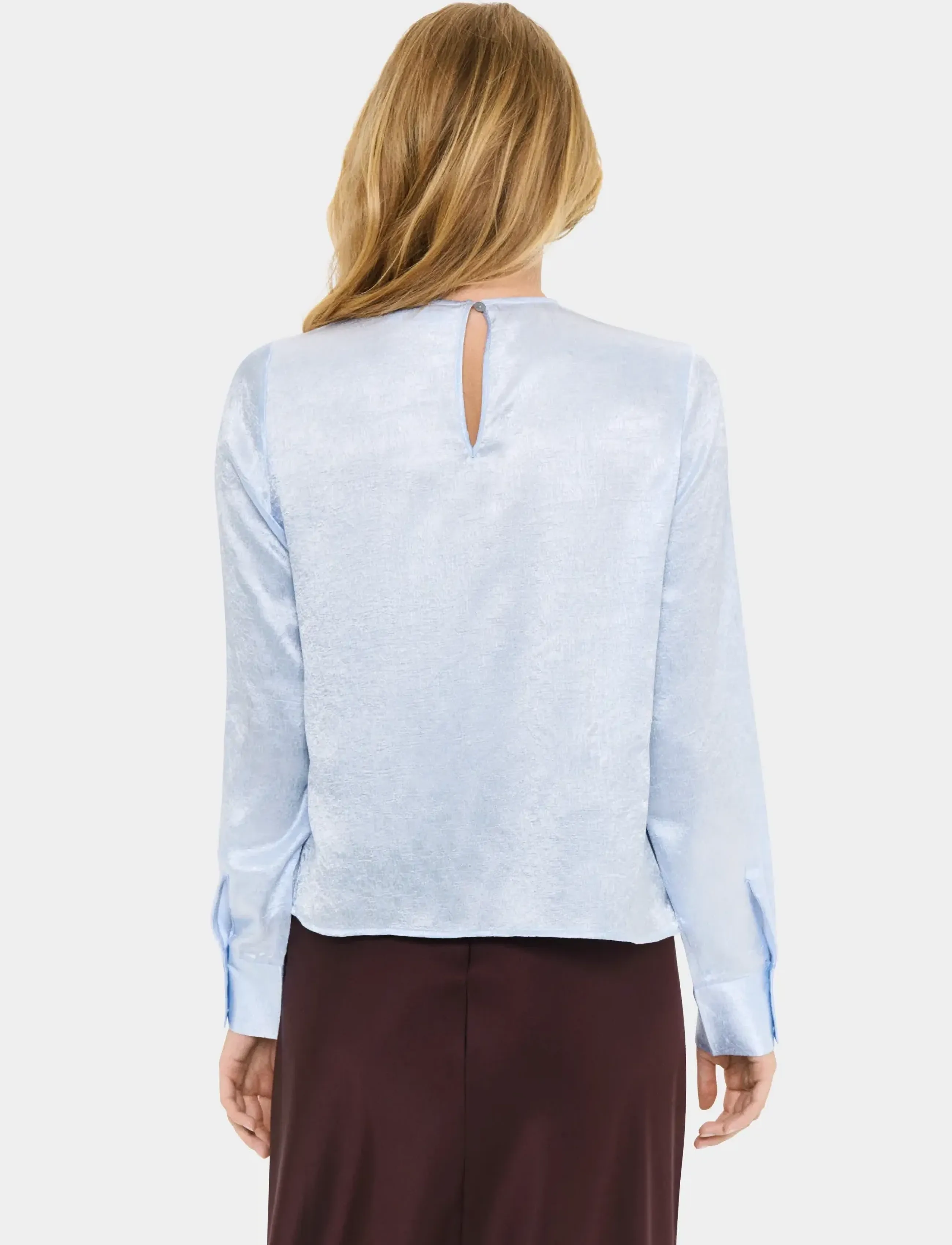 Saint Tropez - MyetteSZ Blouse - langärmlige blusen - nantucket breeze - 4