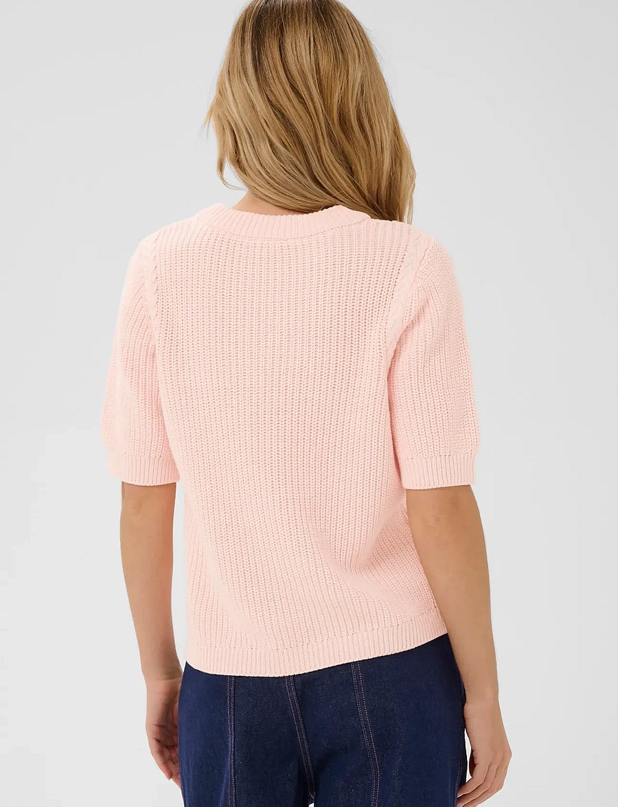 Saint Tropez - PiliaSZ SS Pullover - striktrøjer - chalk pink - 4