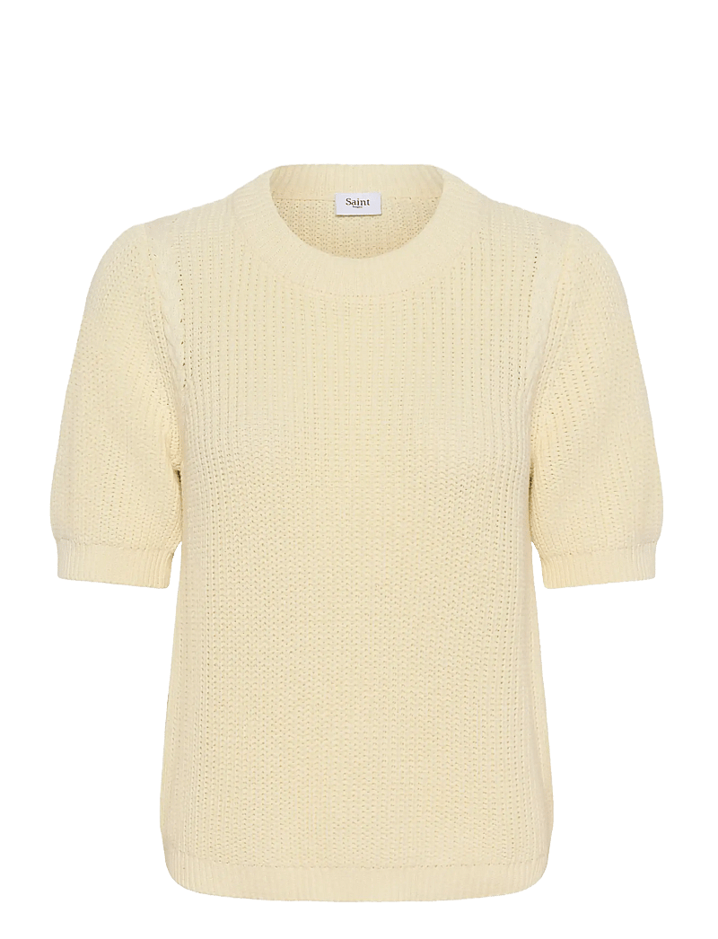 Saint Tropez - PiliaSZ SS Pullover - striktrøjer - creme - 1