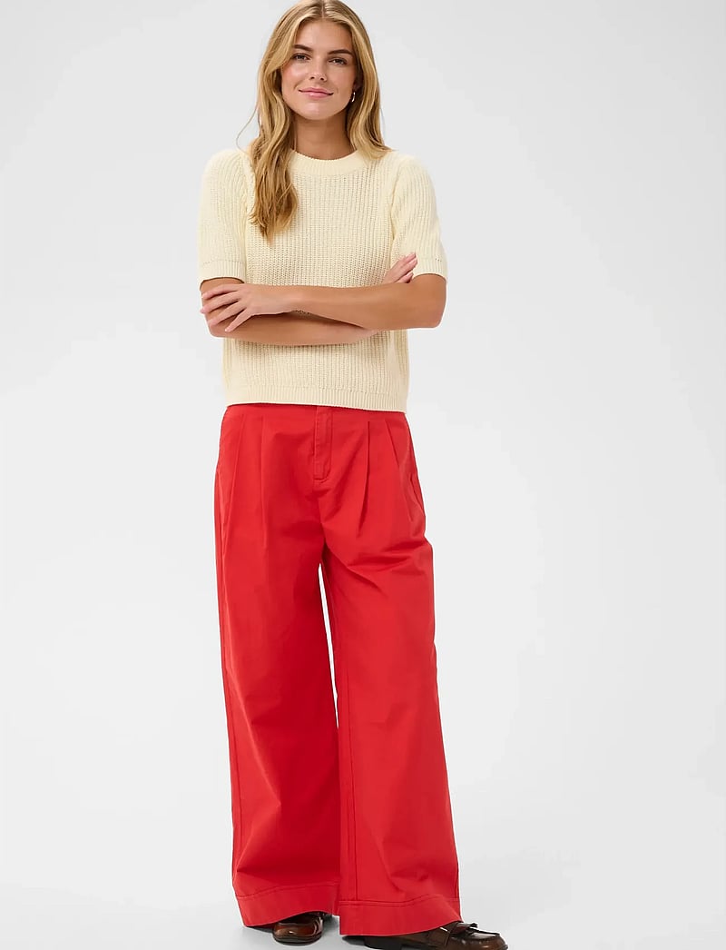 Saint Tropez - PiliaSZ SS Pullover - striktrøjer - creme - 3