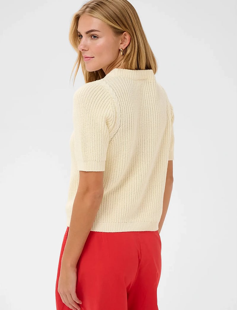 Saint Tropez - PiliaSZ SS Pullover - striktrøjer - creme - 4