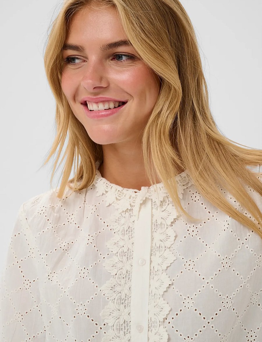 Saint Tropez - PetuniaSZ Shirt - long-sleeved shirts - ice - 5