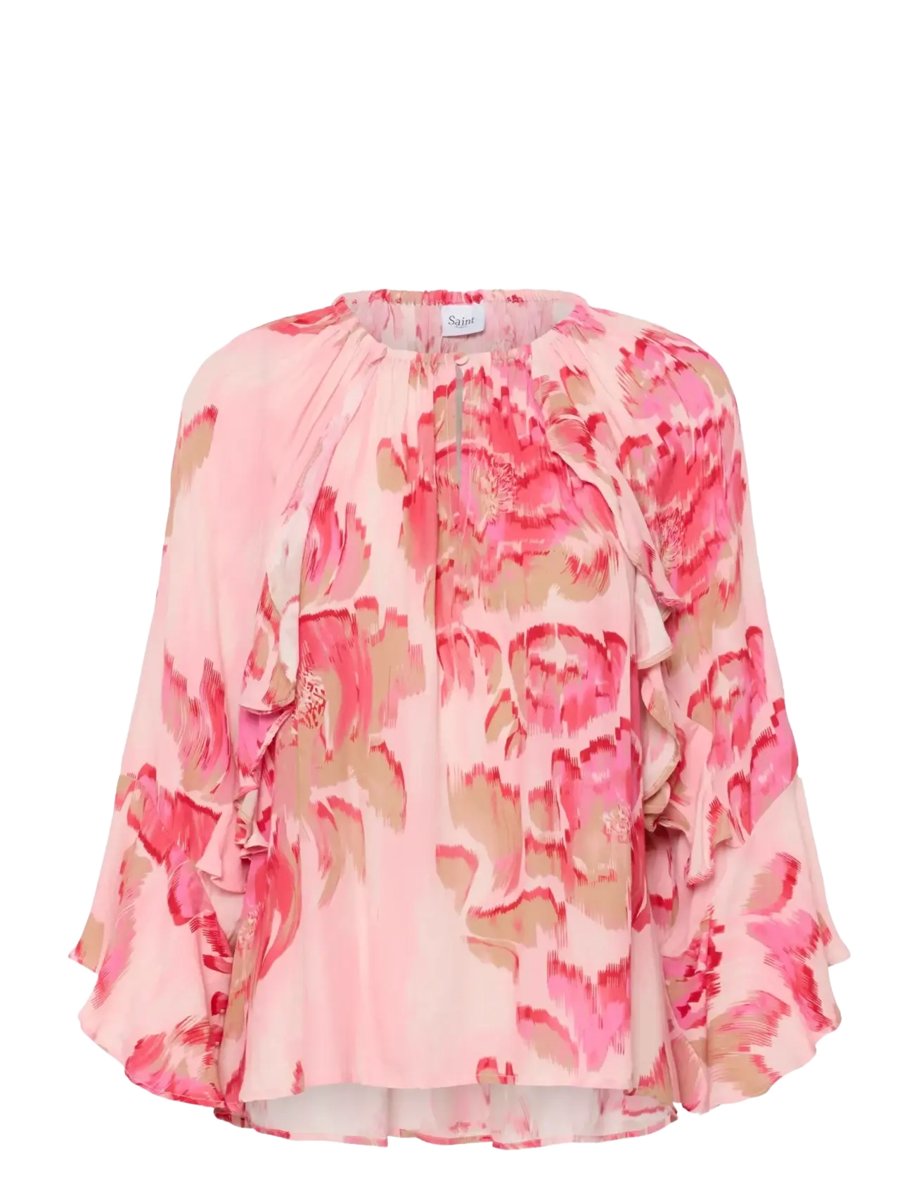 Saint Tropez PollyanaSZ Blouse - Transitional Layering - POPPY SHADED FLOWER / pink/rose