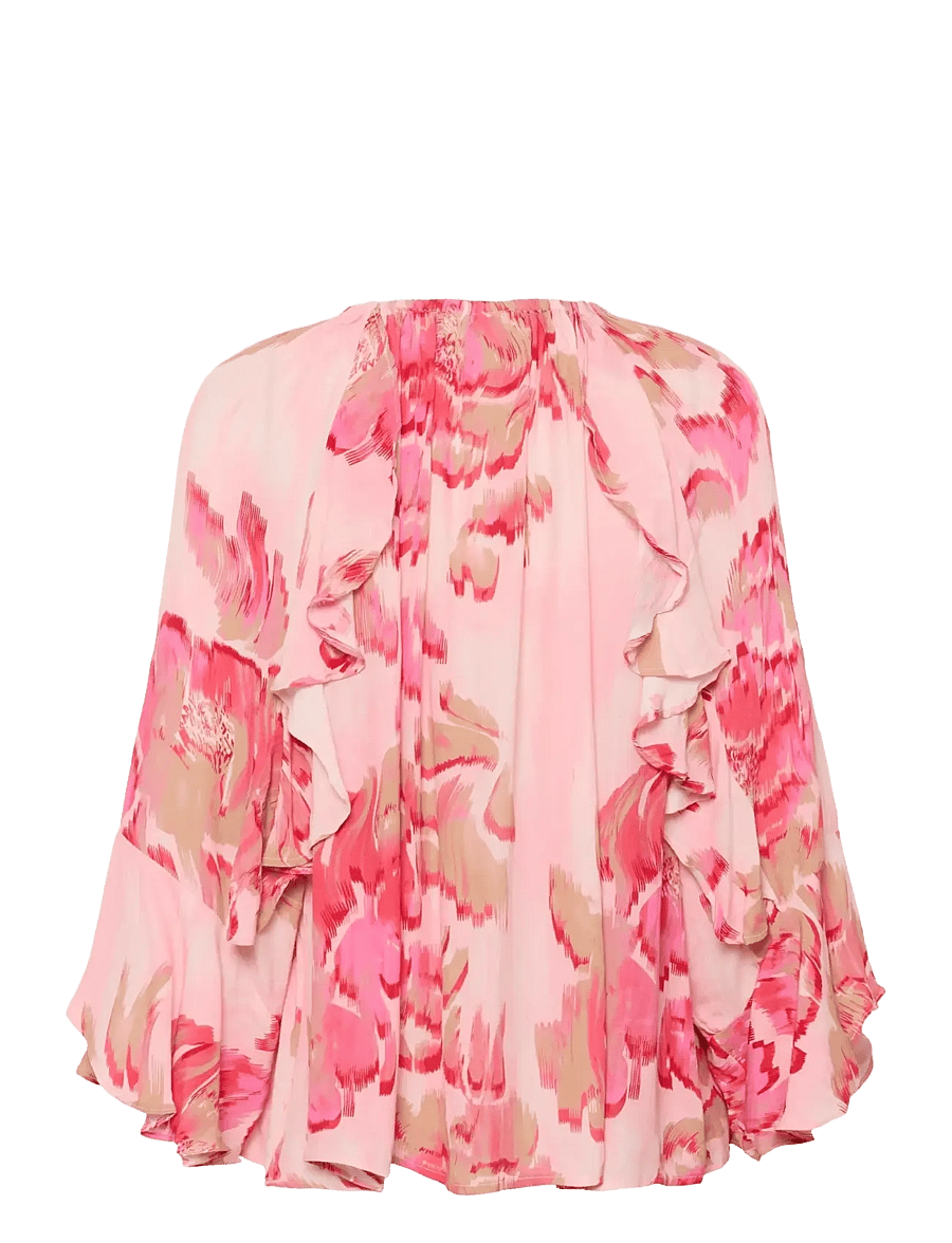 Saint Tropez - PollyanaSZ Blouse - pikkade varrukatega pluusid - poppy shaded flower - 2