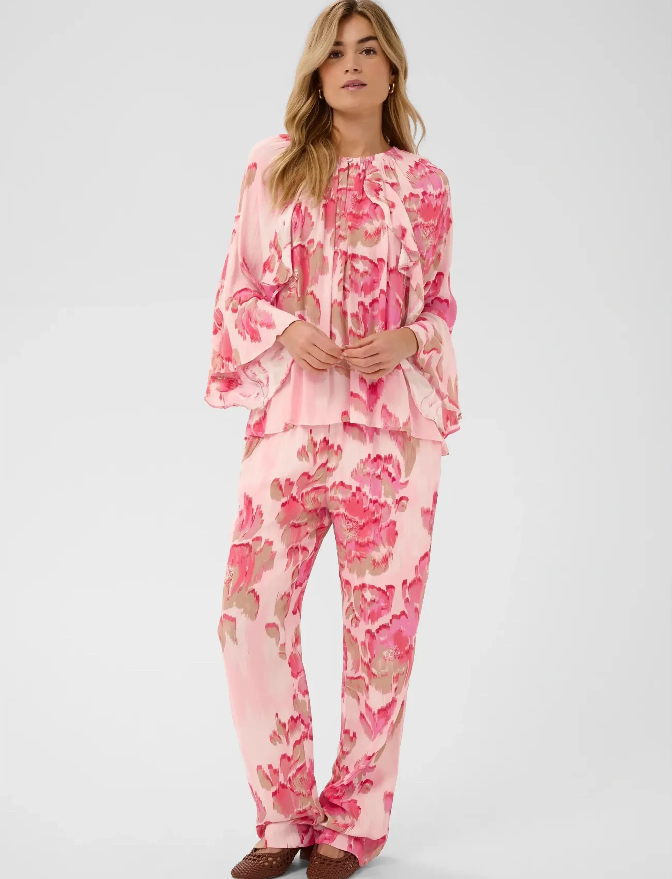 Saint Tropez - PollyanaSZ Blouse - long sleeved blouses - poppy shaded flower - 3