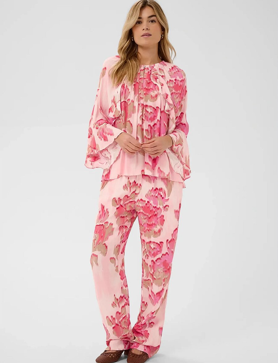 Saint Tropez - PollyanaSZ Blouse - pikkade varrukatega pluusid - poppy shaded flower - 3