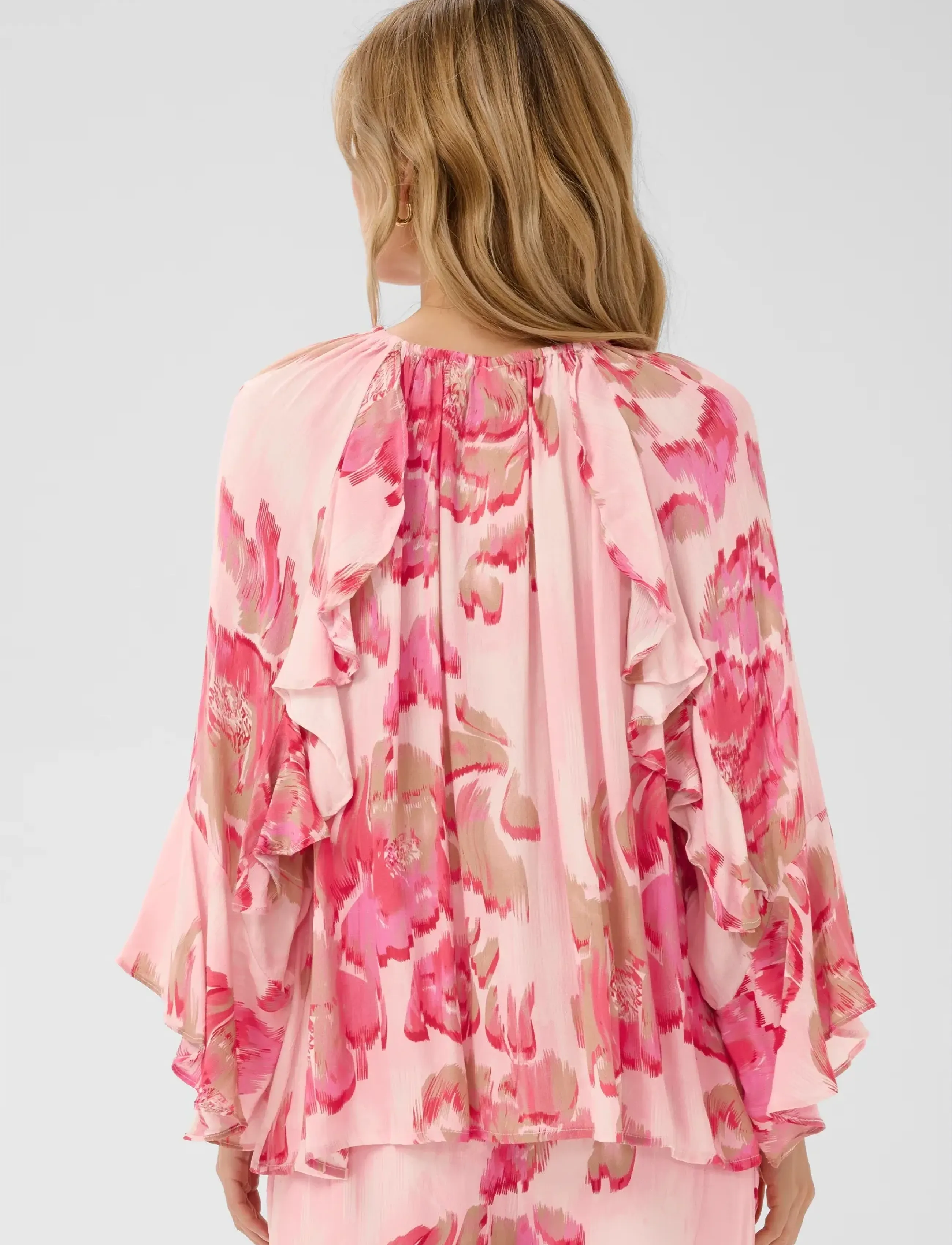 Saint Tropez - PollyanaSZ Blouse - long sleeved blouses - poppy shaded flower - 4