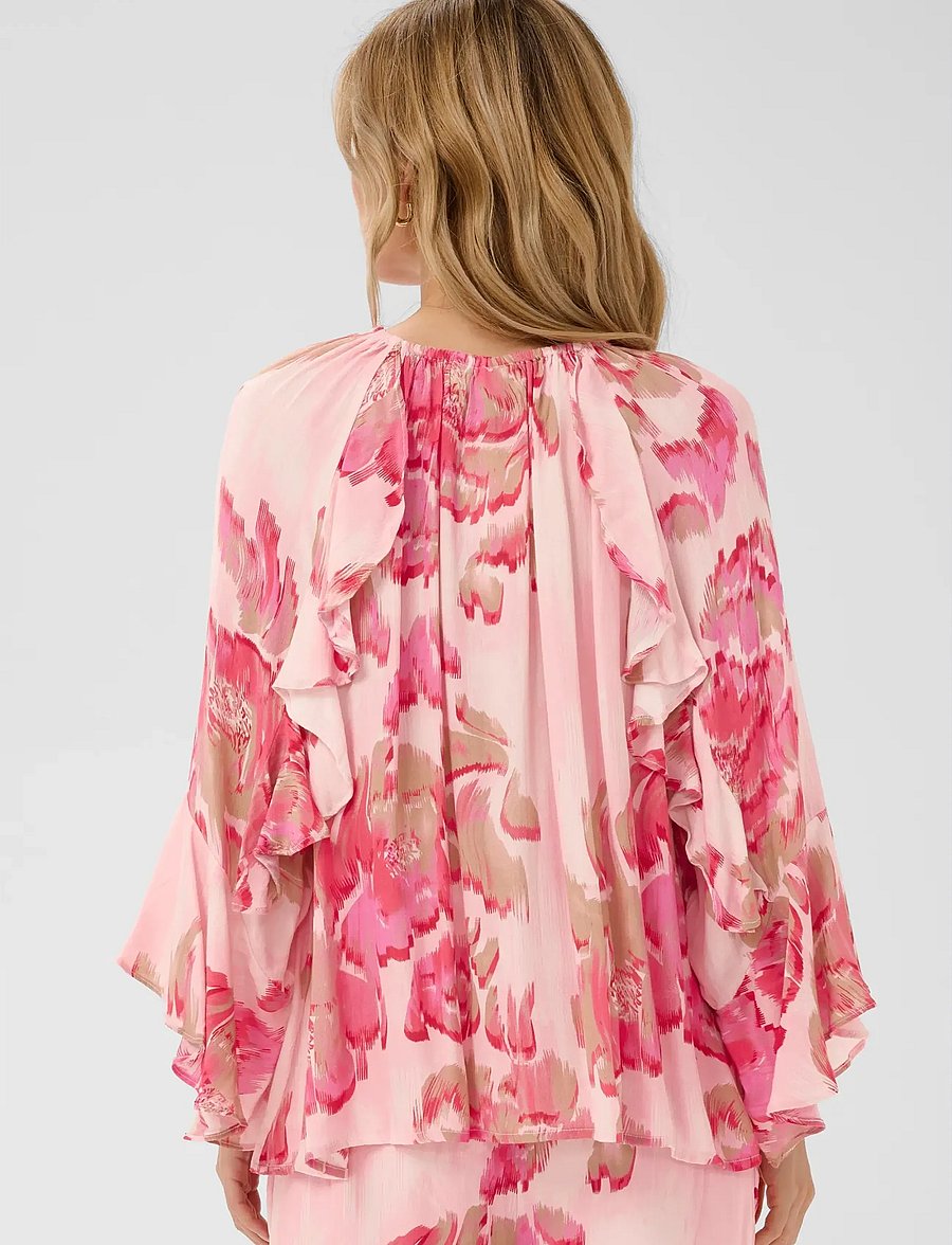 Saint Tropez - PollyanaSZ Blouse - pikkade varrukatega pluusid - poppy shaded flower - 4