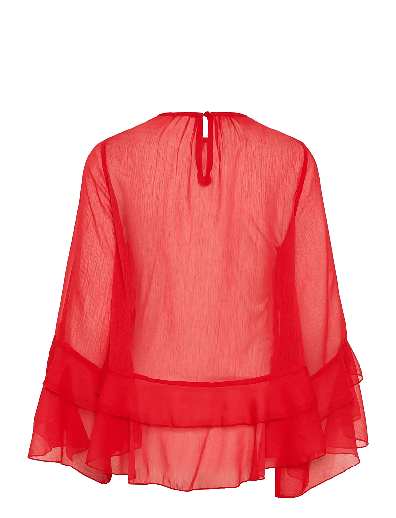 Saint Tropez - MazelleSZ Blouse - langærmede bluser - chinese red - 2
