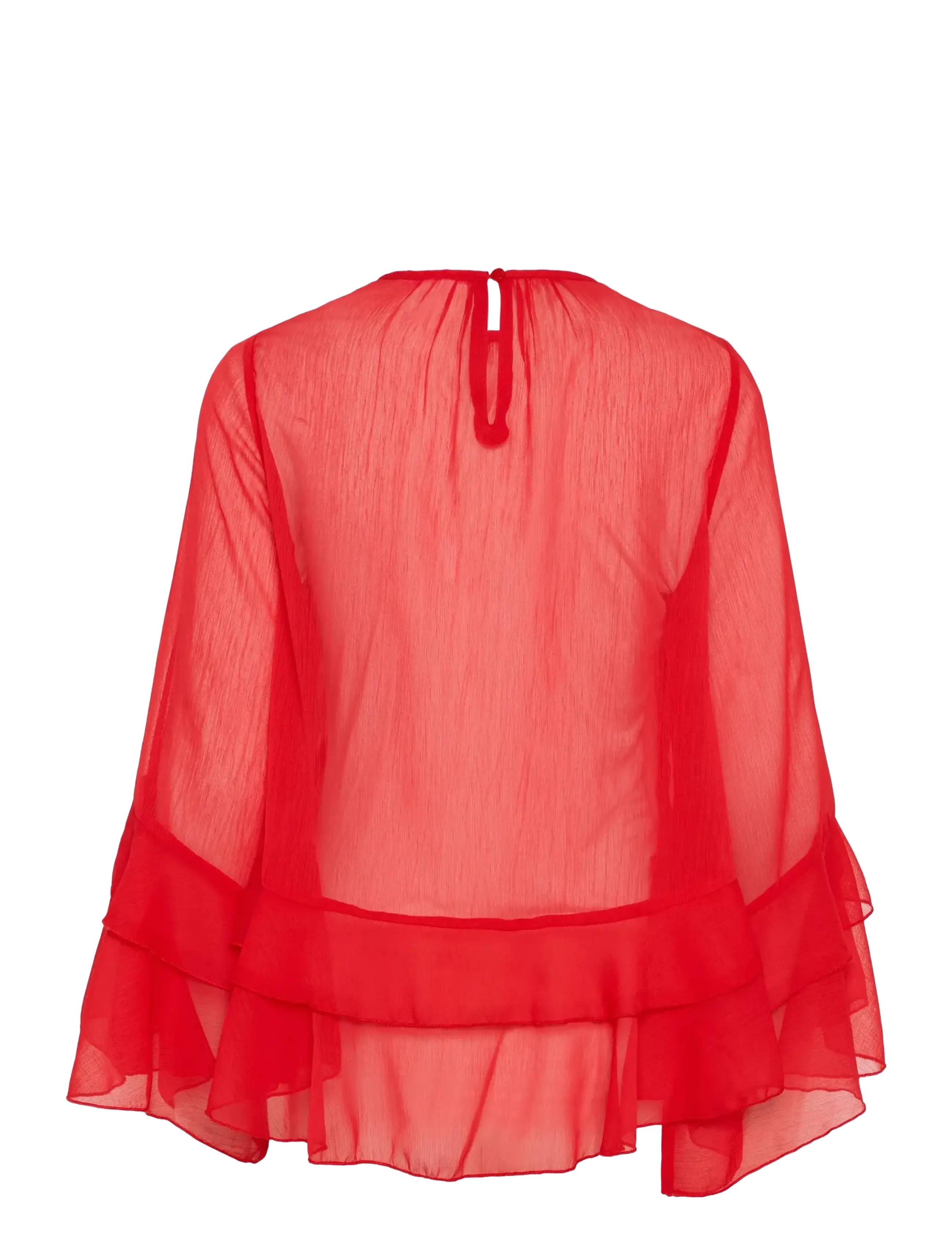 Saint Tropez - MazelleSZ Blouse - long sleeved blouses - chinese red - 2