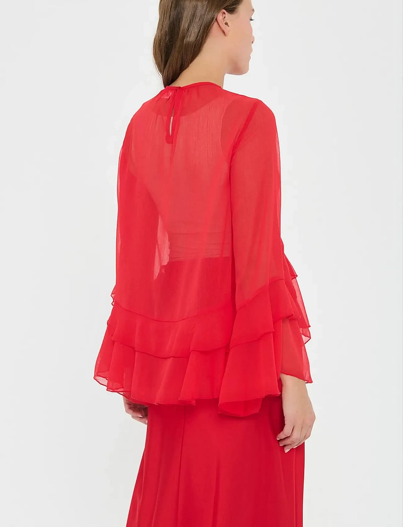 Saint Tropez - MazelleSZ Blouse - langærmede bluser - chinese red - 4