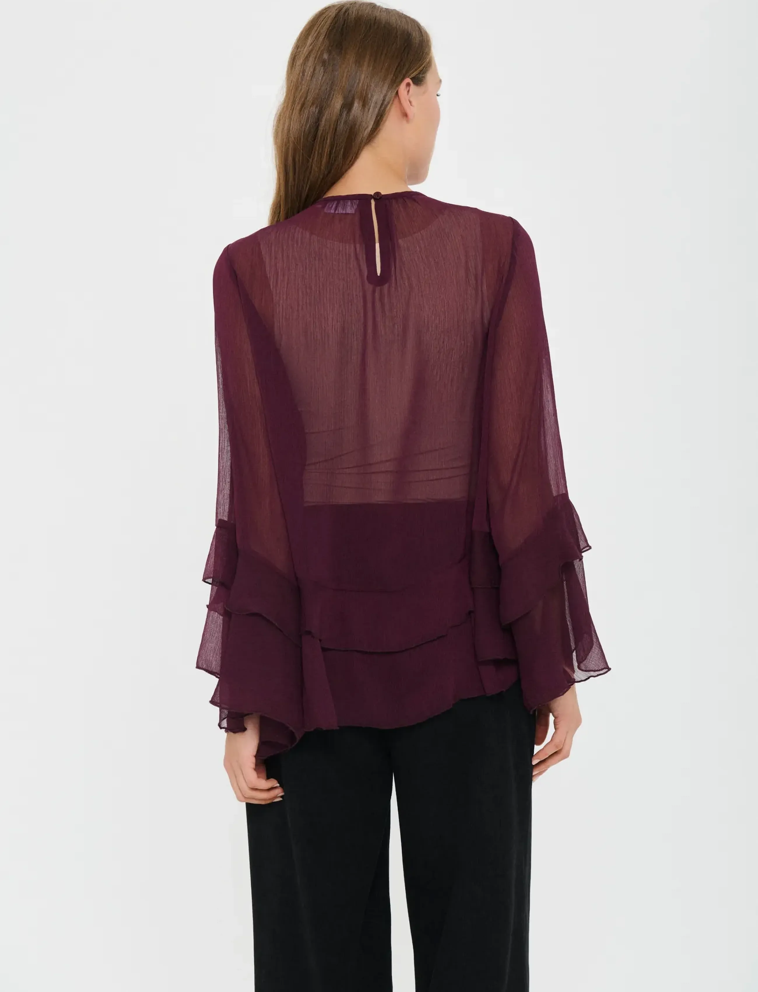 Saint Tropez - MazelleSZ Blouse - långärmade blusar - winetasting - 4